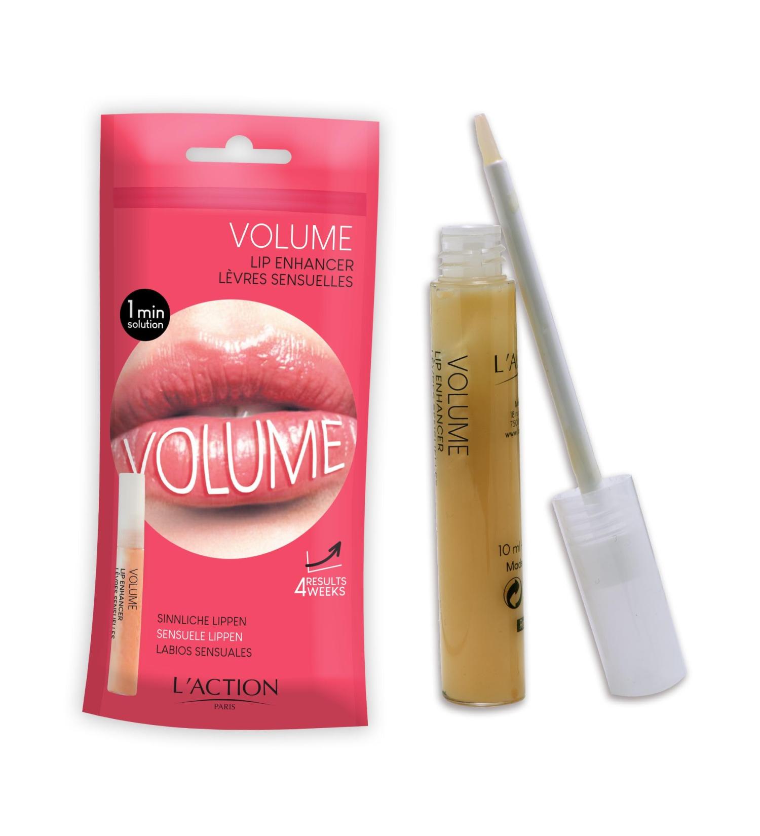 LAction Paris Volume Lip Amplifier - Shiny Lip Gloss with Oligopeptides | 10ml - International Shipping Available - Buy Online on SooperMarket.com