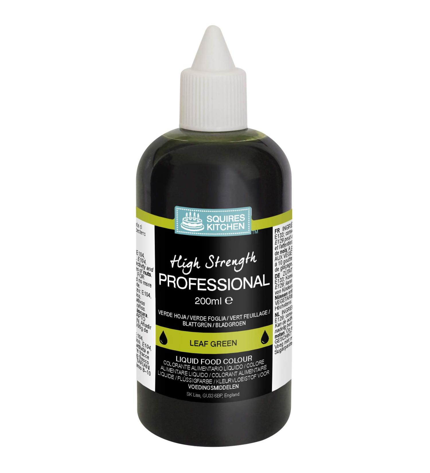 Squires Kitchen Leaf Green Professional Edible Food Colouring Liquid 200ml