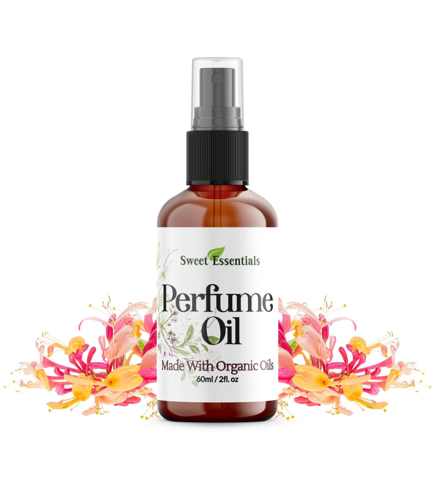 Sweet Essentials Heavenly Honeysuckle Perfume Oil - Organic 2oz Spray for Hair & Body Alcohol & Silicone Free - Buy Online on SooperMarket.com