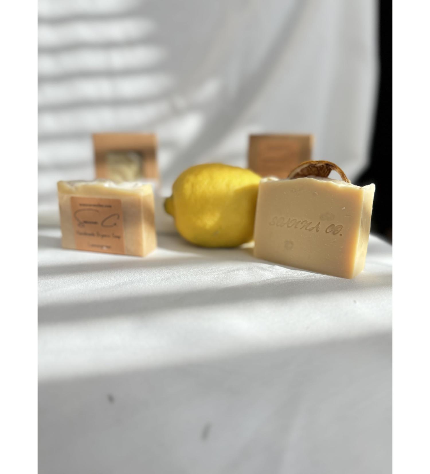 Soanna Set of 2 Handmade Lemongrass Soaps | Natural Ingredients | Beige | International Shipping - Buy Online on SooperMarket.com