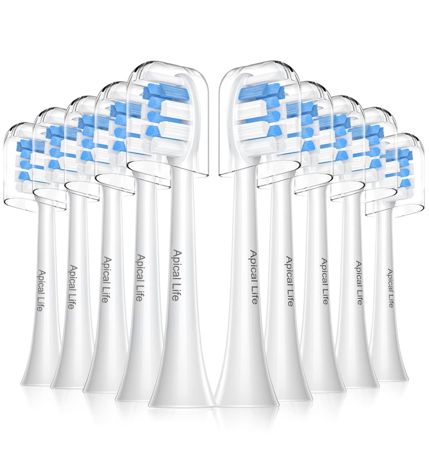 10 Pack of Compatible Soft Electric Toothbrush Heads for Philips Sonicare C1 C2 C3 G2 W2 G3 W3 A3 4100 5100 6100 - SoftCare HealthyWhite | 10 Counts - Buy Online on SooperMarket.com