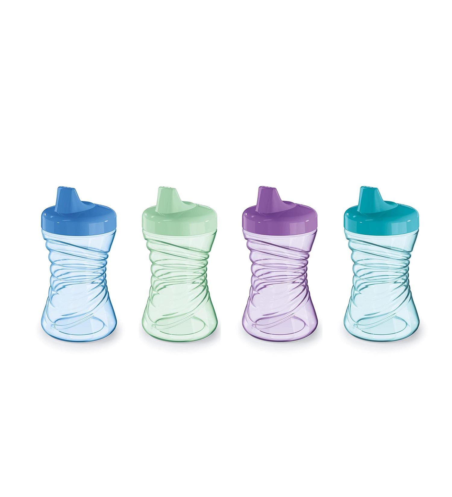 NUK Gerber Graduates Fun Grips Hard Spout Sippy Cups 10oz 4-Pack - Assorted Colors - Buy Online on SooperMarket.com