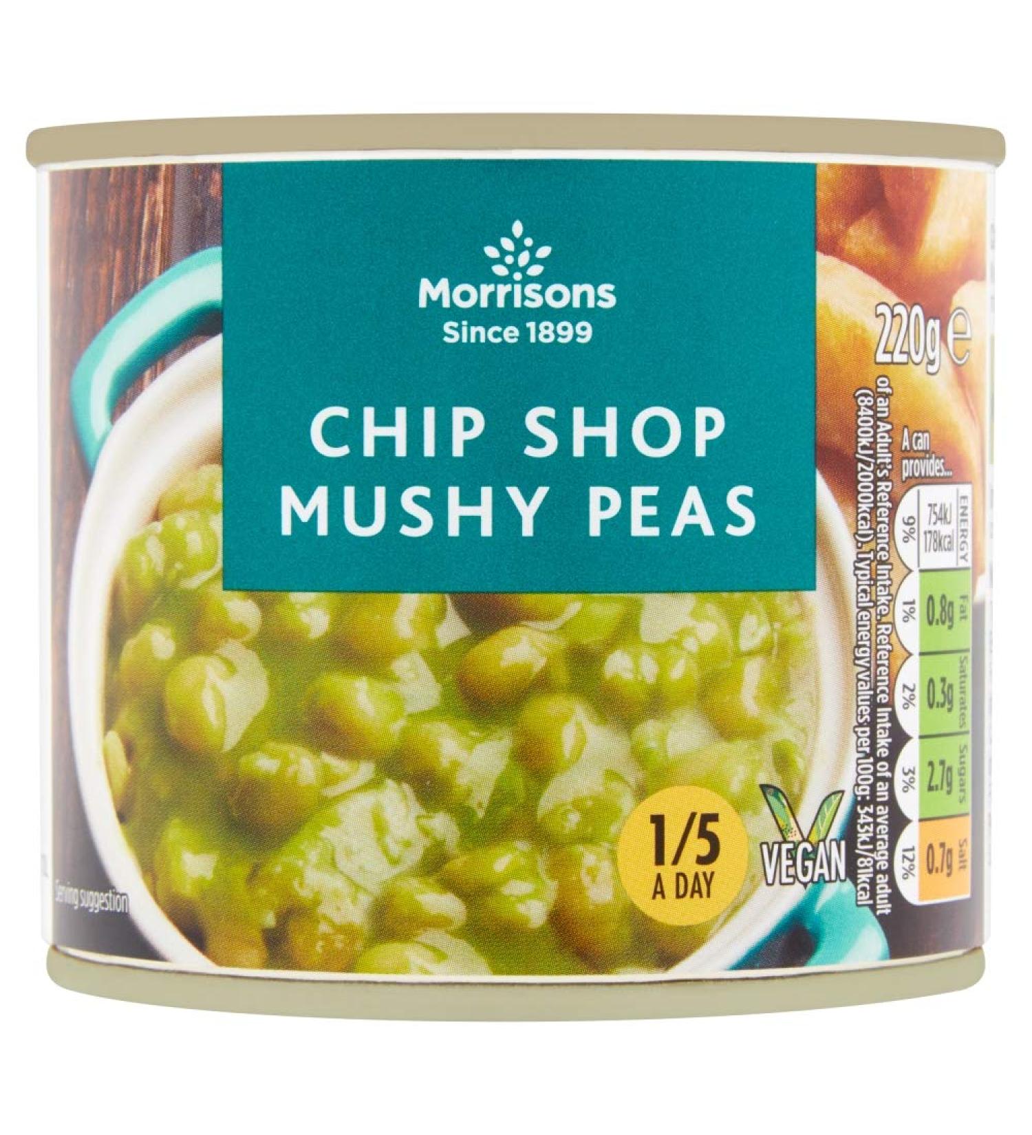 Morrisons Chip Shop Mushy Peas 220g