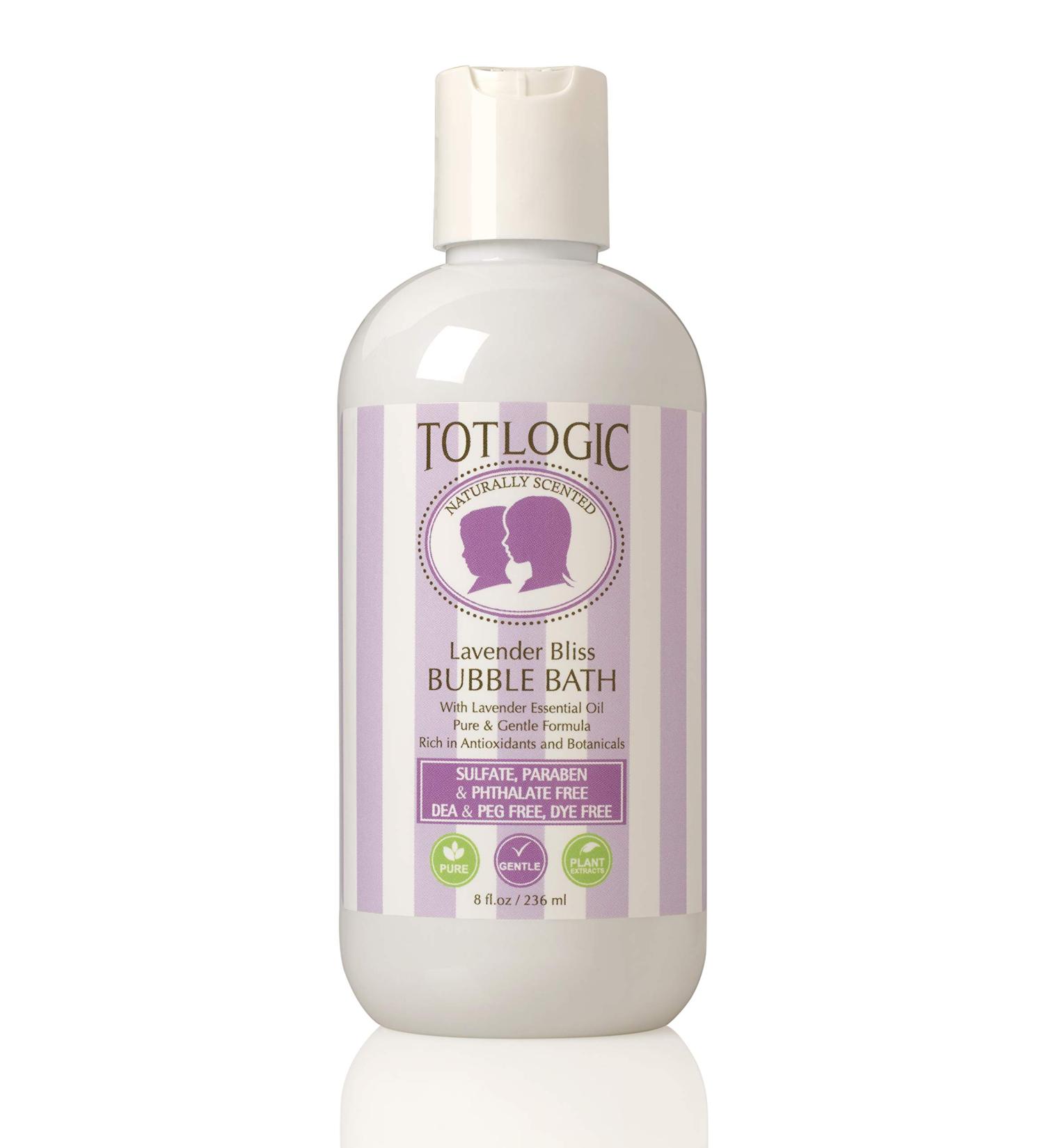 TotLogic Sulfate Free Bubble Bath with Calming Lavender - 8 oz | Kids & Baby Safe, Natural, Gentle & Hypoallergenic | Rich in Antioxidants & Botanicals | No Parabens, Phthalates, or Sulfates - Buy Online on SooperMarket.com