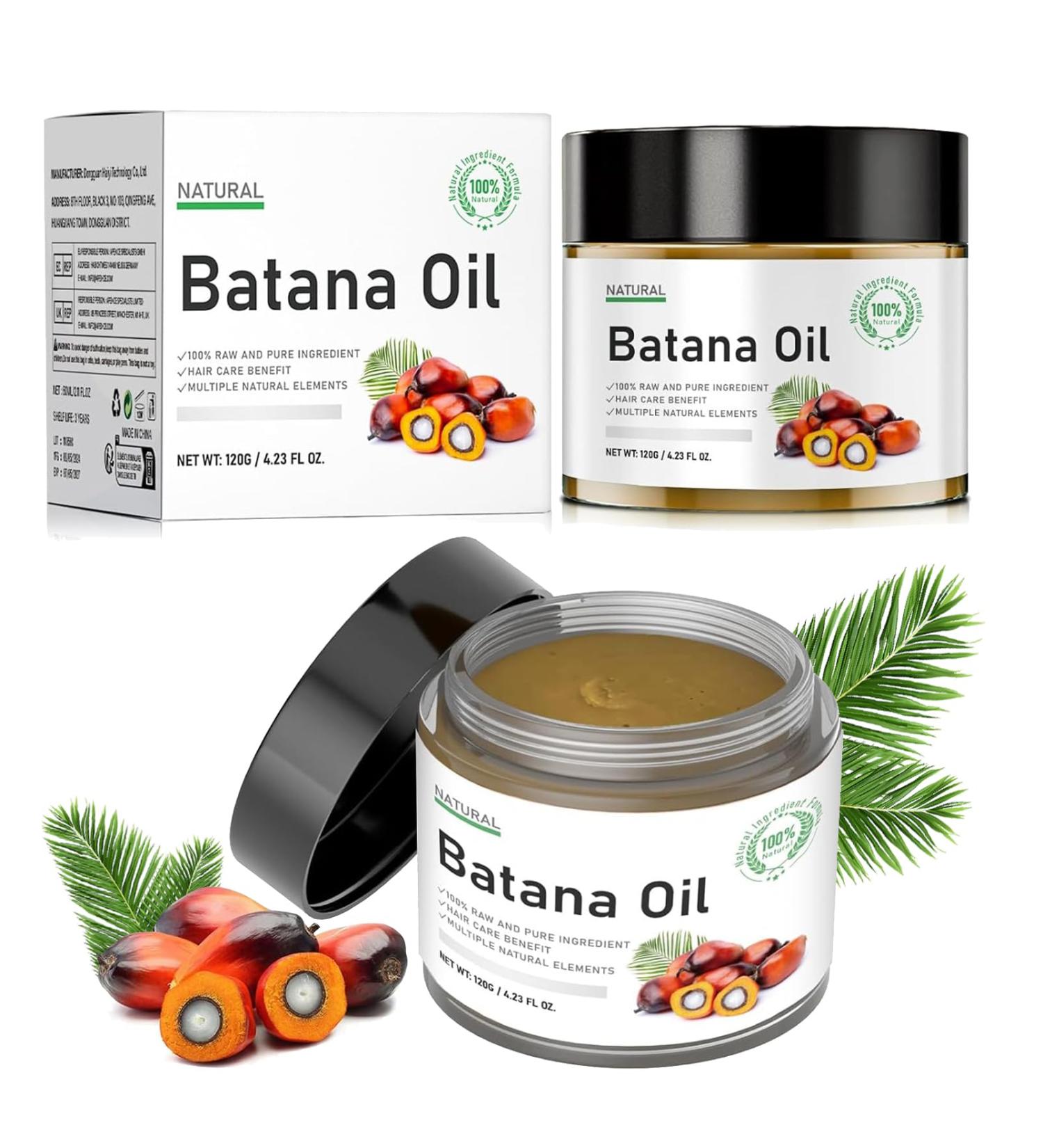 Raw Batana Oil for Hair Growth | 100% Pure Organic Oil for Thickness & Nourishment | Batana Hair Growth Oil with Vitamin E - 4.2 OZ - Buy Online on SooperMarket.com