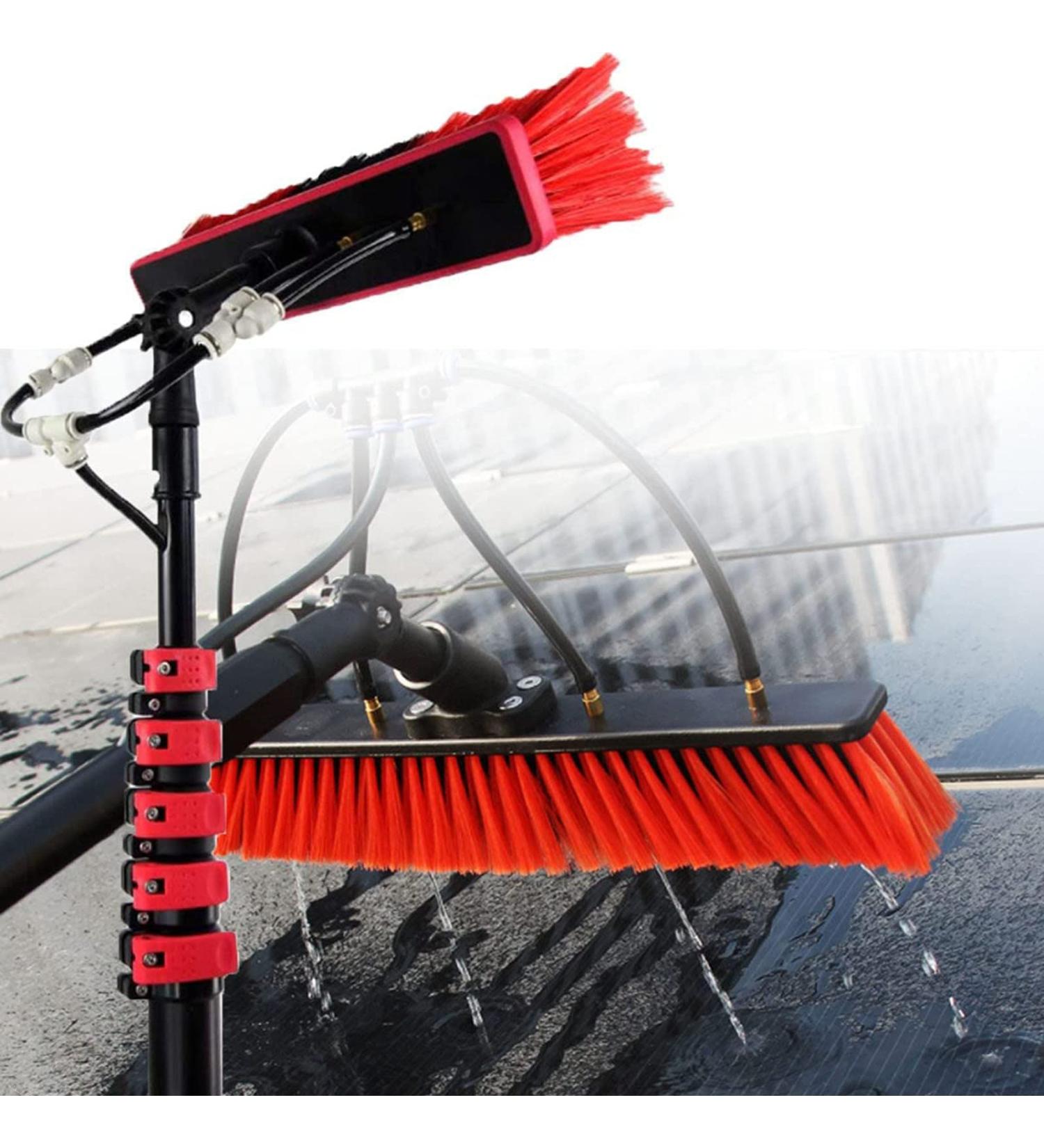 Photovoltaic Panel Cleaning Brush High-Altitude Cleaning Brush With Extension Pole Water Fed Pole Brush System Telescopic Window Cleaning Tools 6M 35cm Brush Head 4M/13FT - Buy Online on SooperMarket.com