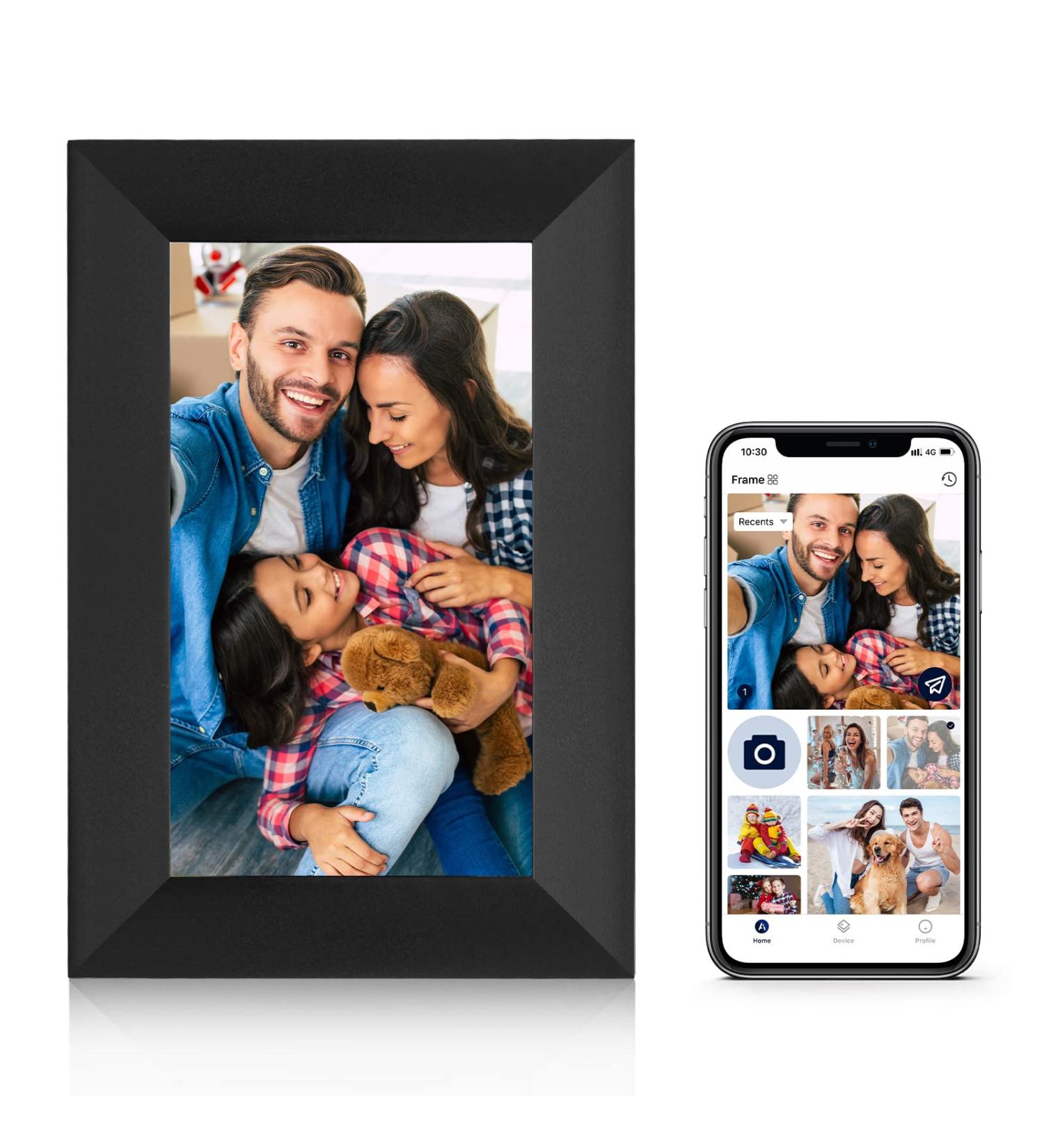 Humblestead 7 Inch WiFi Digital Photo Frame | 1024 * 600 IPS HD Touchscreen | Effortless Setup | Share Photos and Videos Instantly - Buy Online on SooperMarket.com