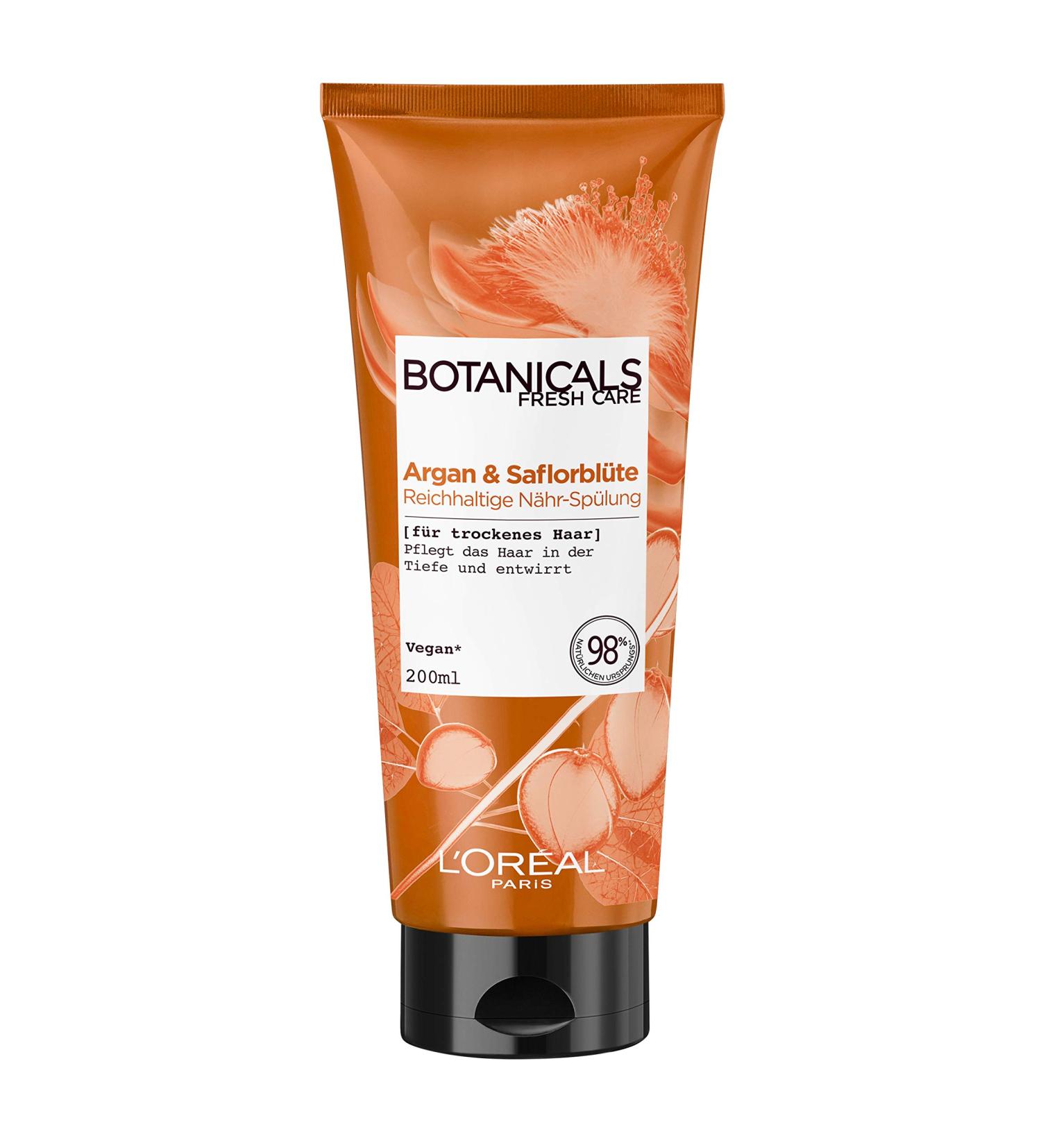 Botanicals Rich Rinsing for Dry Hair - Silicone-Free Argan & Safflower Blossom - 200ml Pack | Nourishing Deep Conditioning Treatment - Buy Online on SooperMarket.com