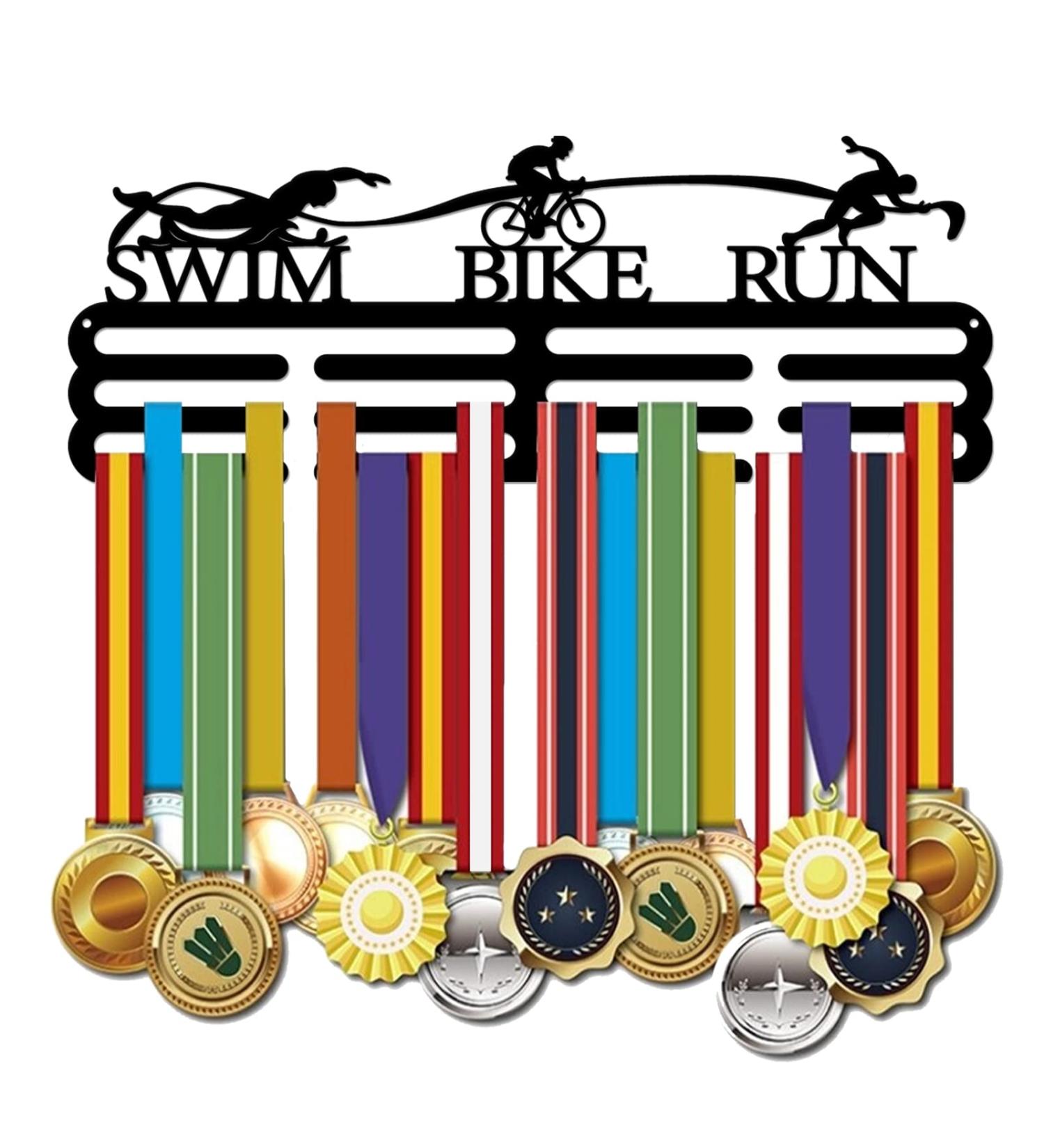 Superdant Triathlon Medal Hanger - Iron Sports Medals Display Frame - Buy Online on SooperMarket.com
