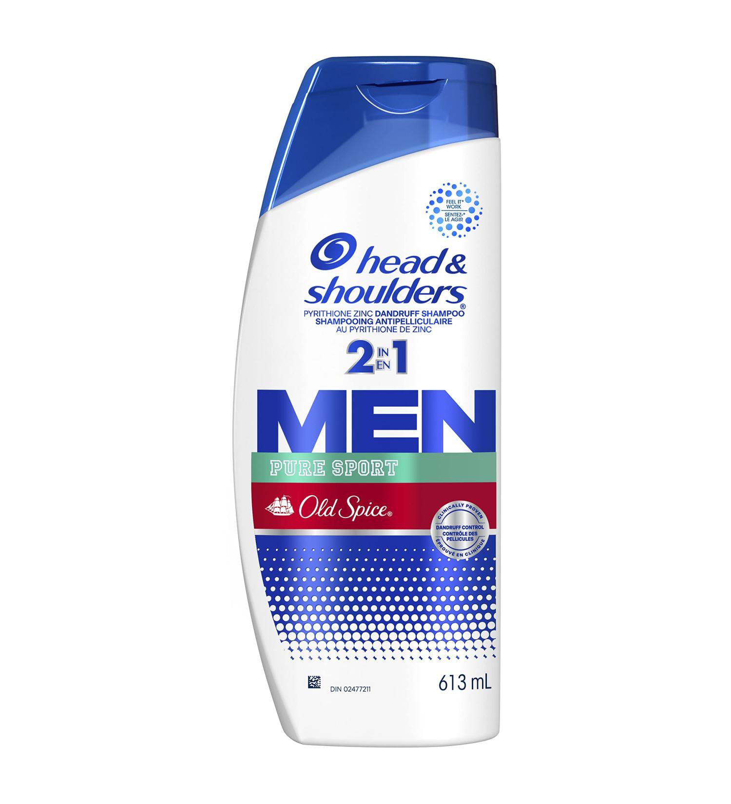 Head & Shoulders Old Spice Pure Sport 2-in-1 Shampoo + Conditioner 613ML - Buy Online on SooperMarket.com