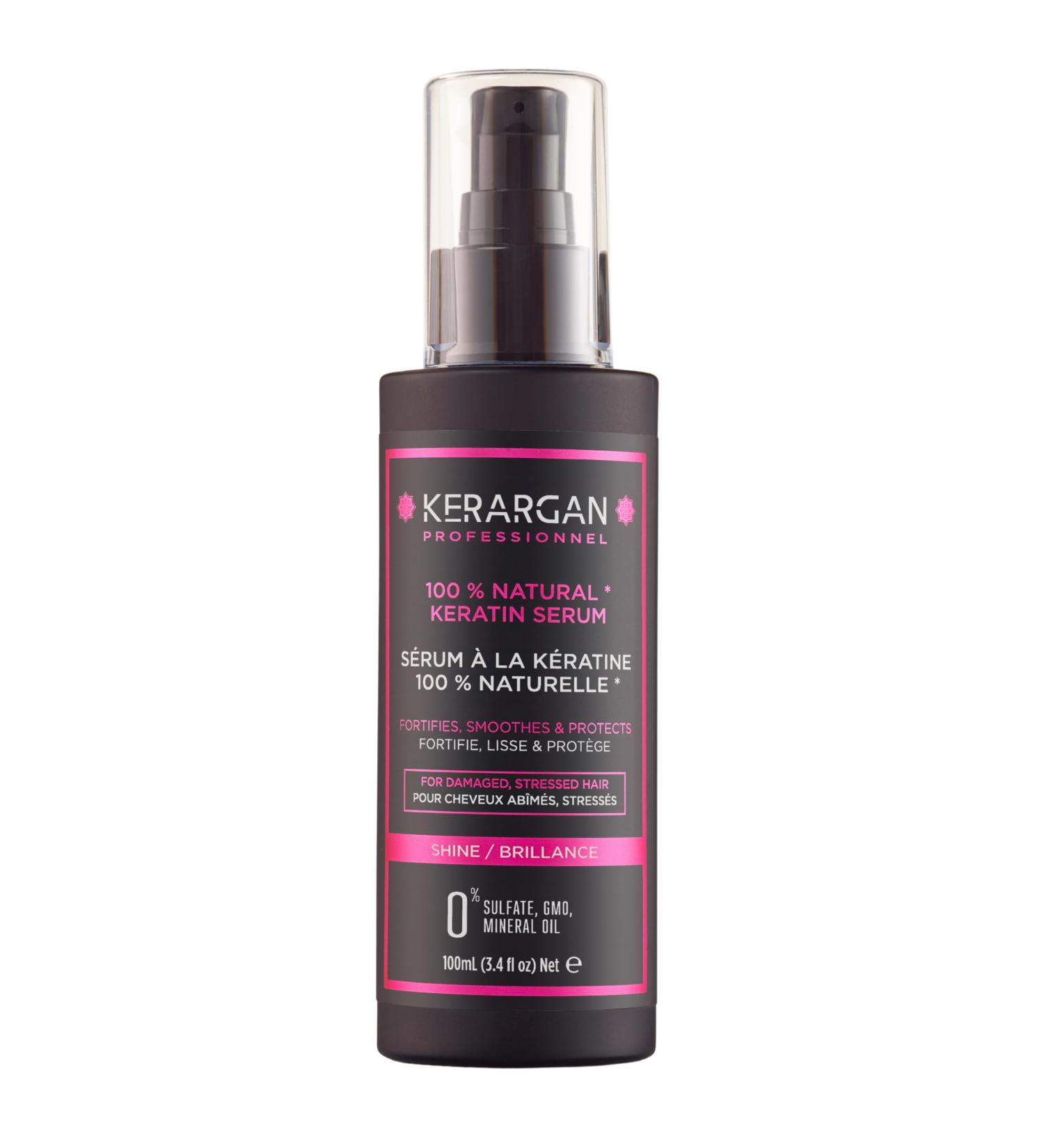 Kerargan Ultra Repairing Hair Serum with Keratin - Protect & Smooth Strained Hair | Natural Oils Sulfate-Free 100ml - Buy Online on SooperMarket.com