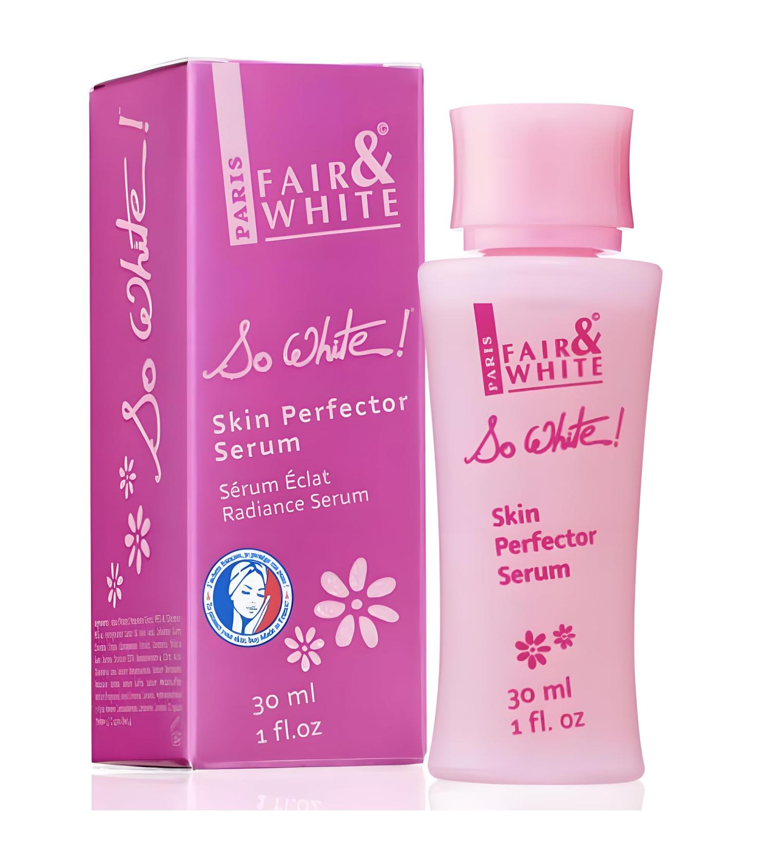 Fair and White So White Skin Brightening Serum 30ml | Face Elbows Knees Feet | Kojic Acid & Castor Oil - International Shipping - Buy Online on SooperMarket.com