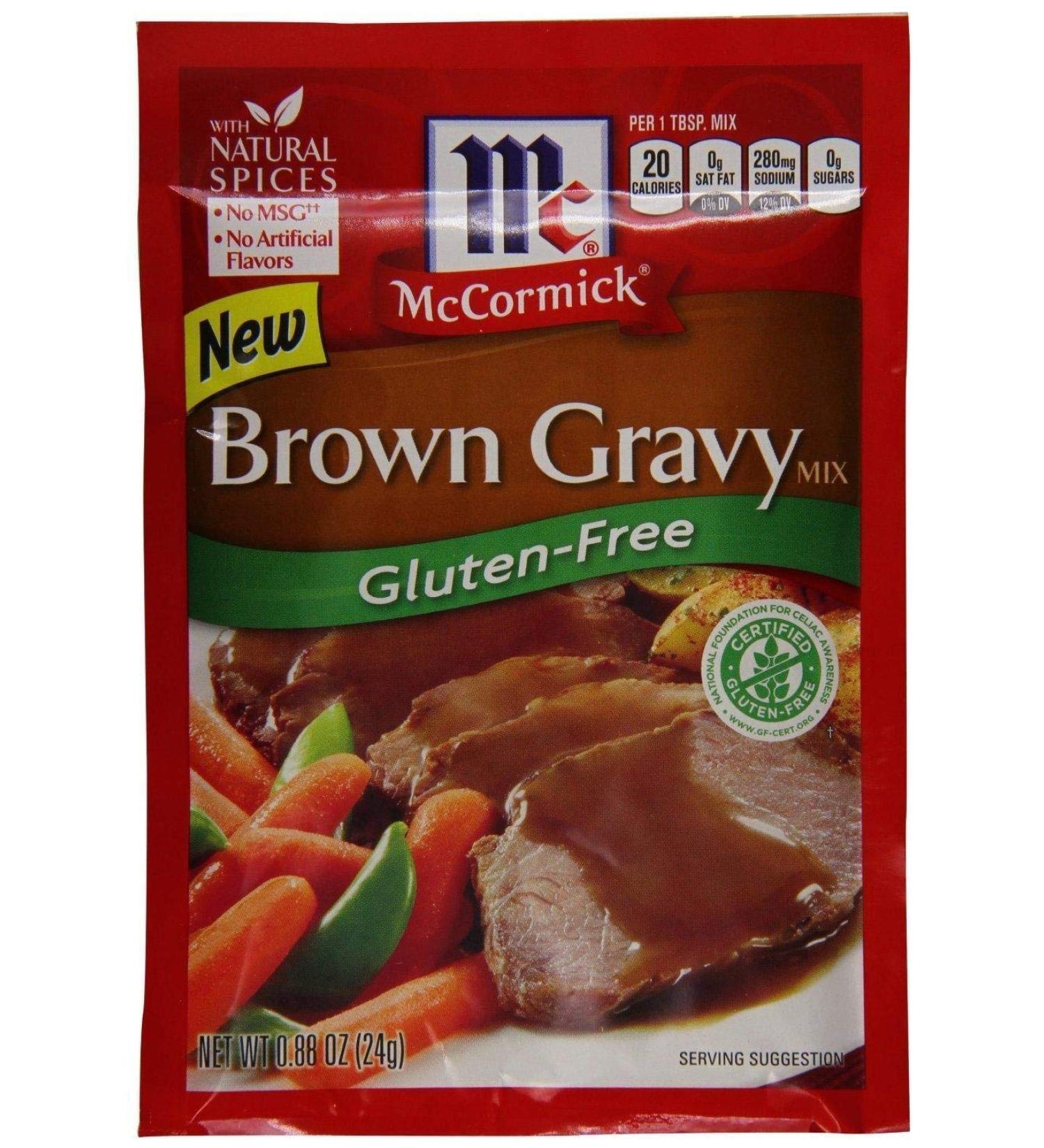McCormick Gluten-Free Brown Gravy Mix - 3 Pack (0.88 Oz Each) | Perfect for Delicious Meals - Buy Online on SooperMarket.com