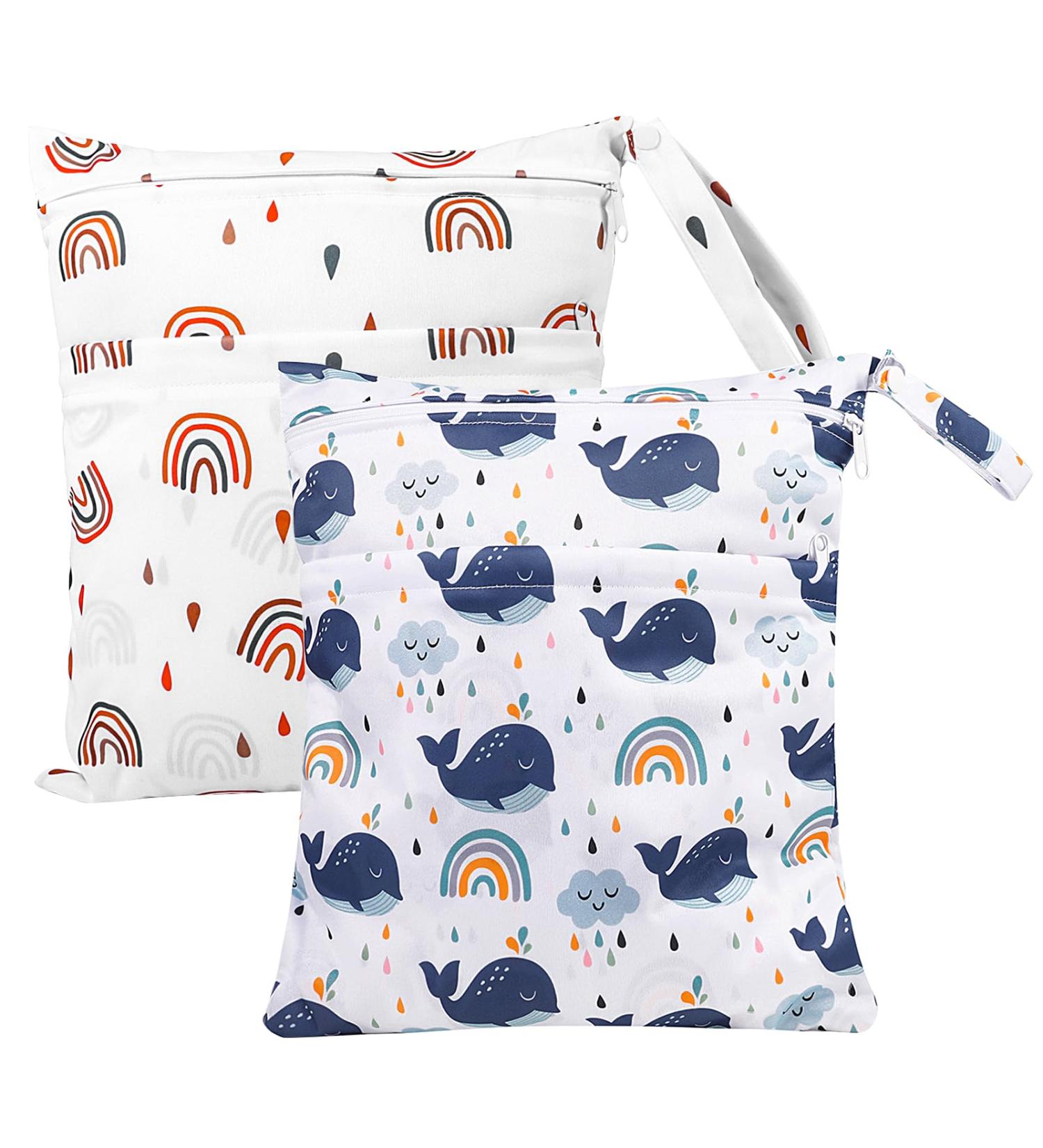 Buy Newofview Waterproof Diaper Bag Set - Large Nasbagen Wet/Dry Cloth Diaper Bags for Baby Travel - Reusable & Convenient - Buy Online on SooperMarket.com