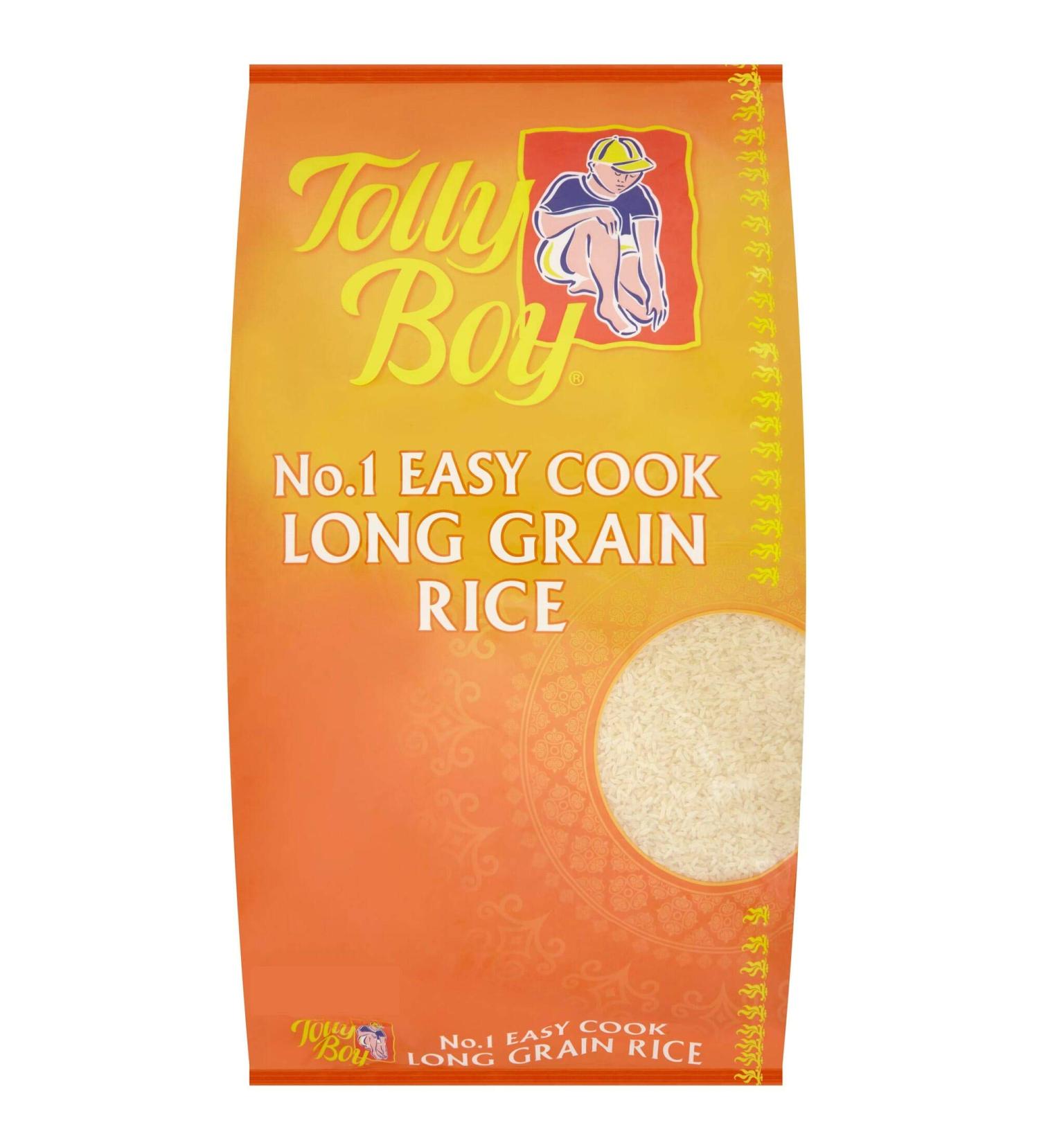 Tolly Boy Easy Cook Long Grain Rice - 1x5kg