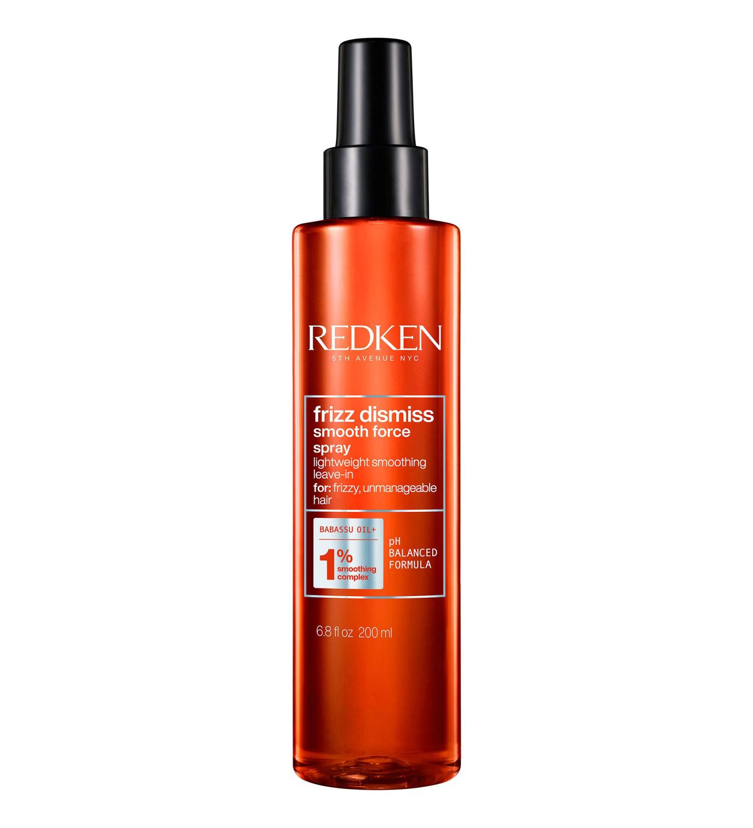Redken Frizz Dismiss Smooth Force Leave-In Spray | Lightweight Anti Frizz Detangling Lotion | All Day Frizz Control and Smoothness | Sulfate Free 6.8 Fl Oz - Buy Online on SooperMarket.com