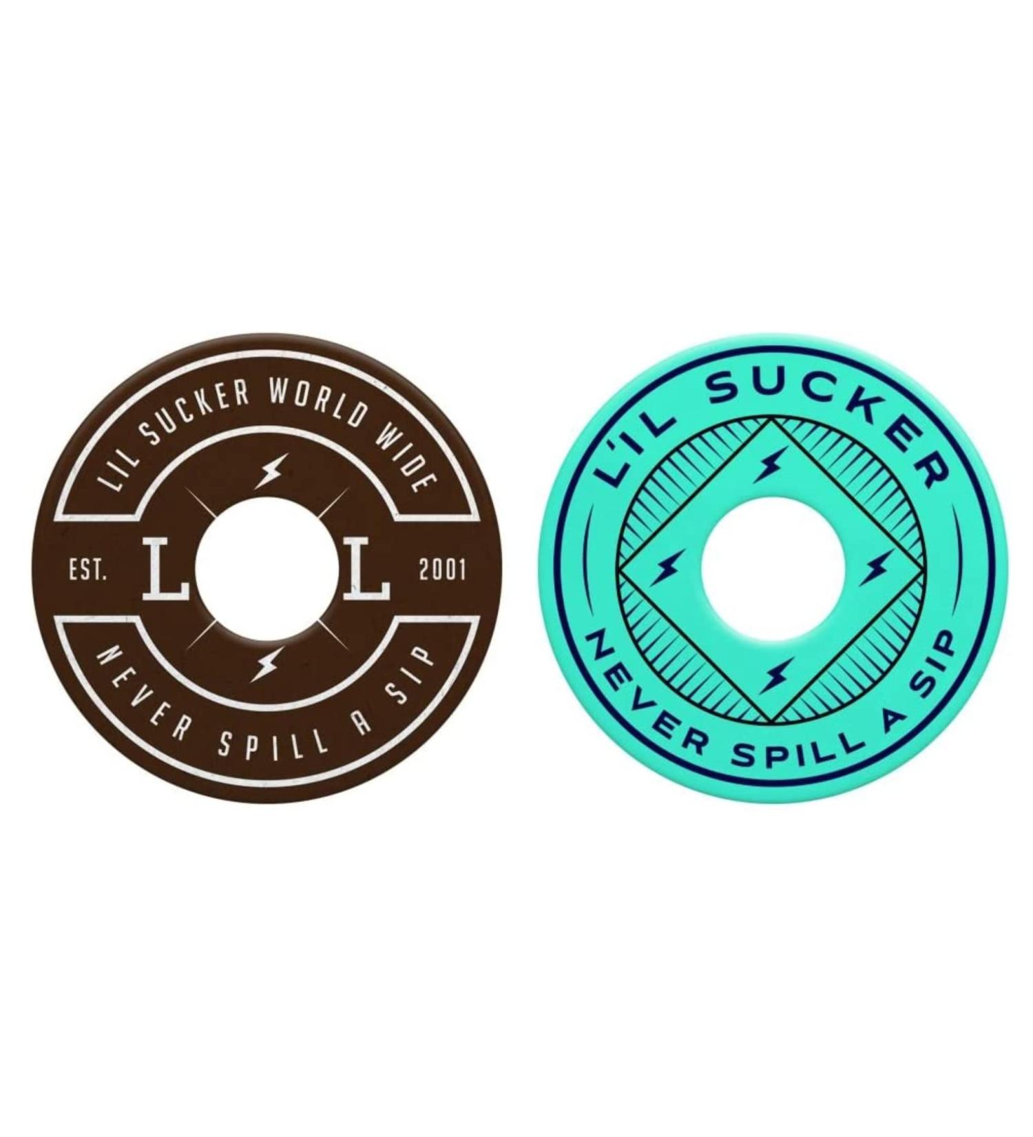 Lil Sucker Slogan Suction Rings Coaster Holders 2 Pack - Secure Drink Coasters for Tables - Buy Online on SooperMarket.com