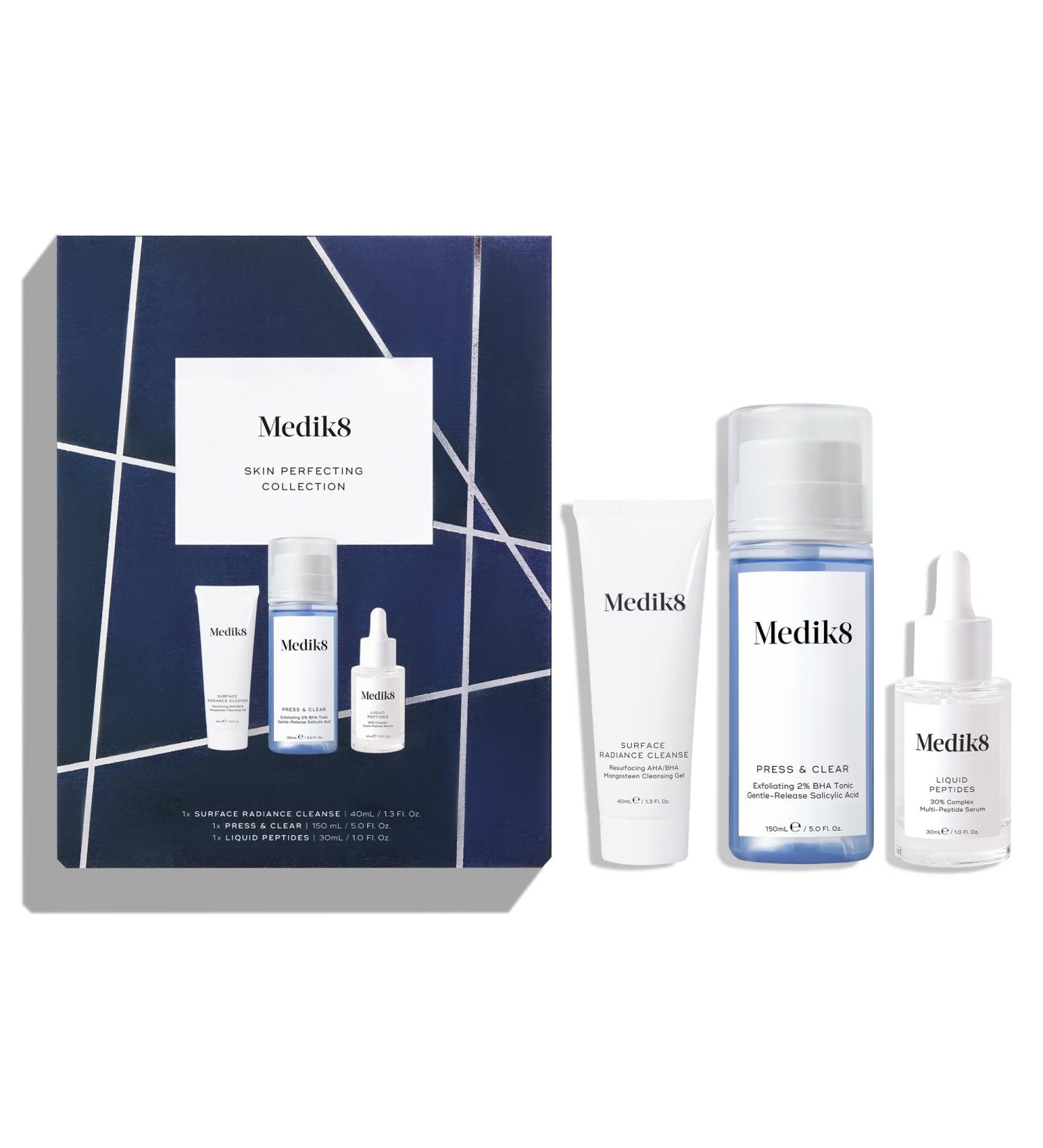 Medik8 Skin Perfecting Collection 3-Piece Visibly Clarifying Face Care Gift Set Clear Smooth And Radiant Skin - Anti Ageing Skin Care Collection - Buy Online on SooperMarket.com