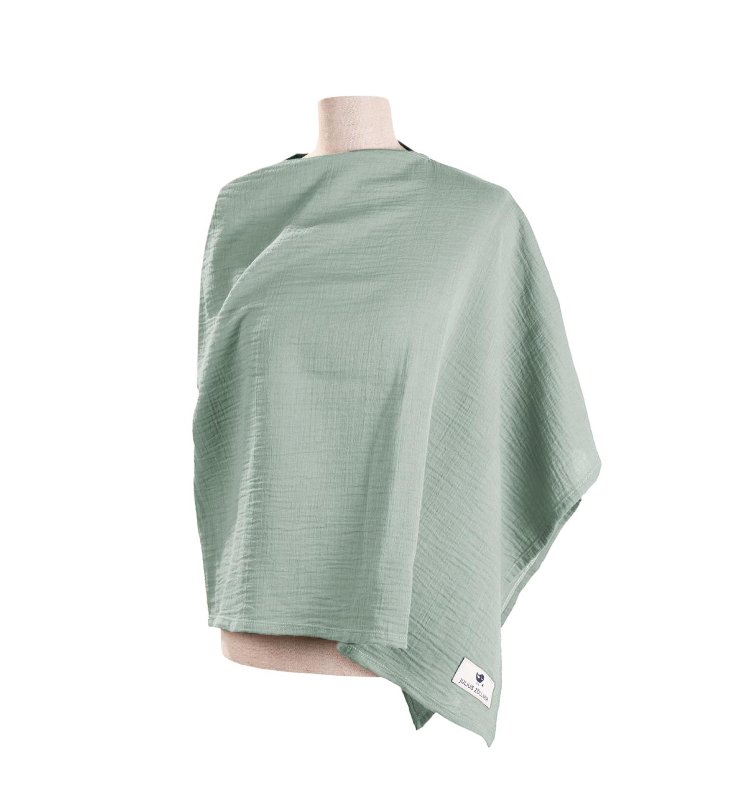Julius Z llner Nursing Cover - 100% Muslin Cotton OEKO-TEX STANDARD 100 Made in Germany - Green | International Shipping Available - Buy Online on SooperMarket.com