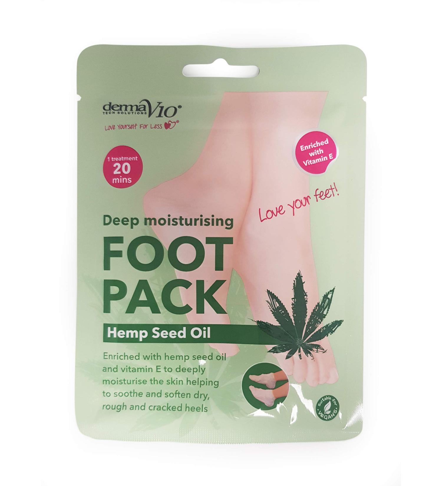 Derma V10 Hemp Foot Pack 100 ml 48 pieces FOOTPACKHEMP