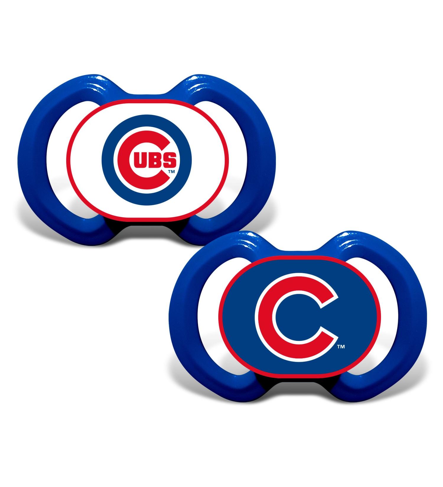 MasterPieces MLB Chicago Cubs Pacifier 2 Pack Alternate Team Colors One Size