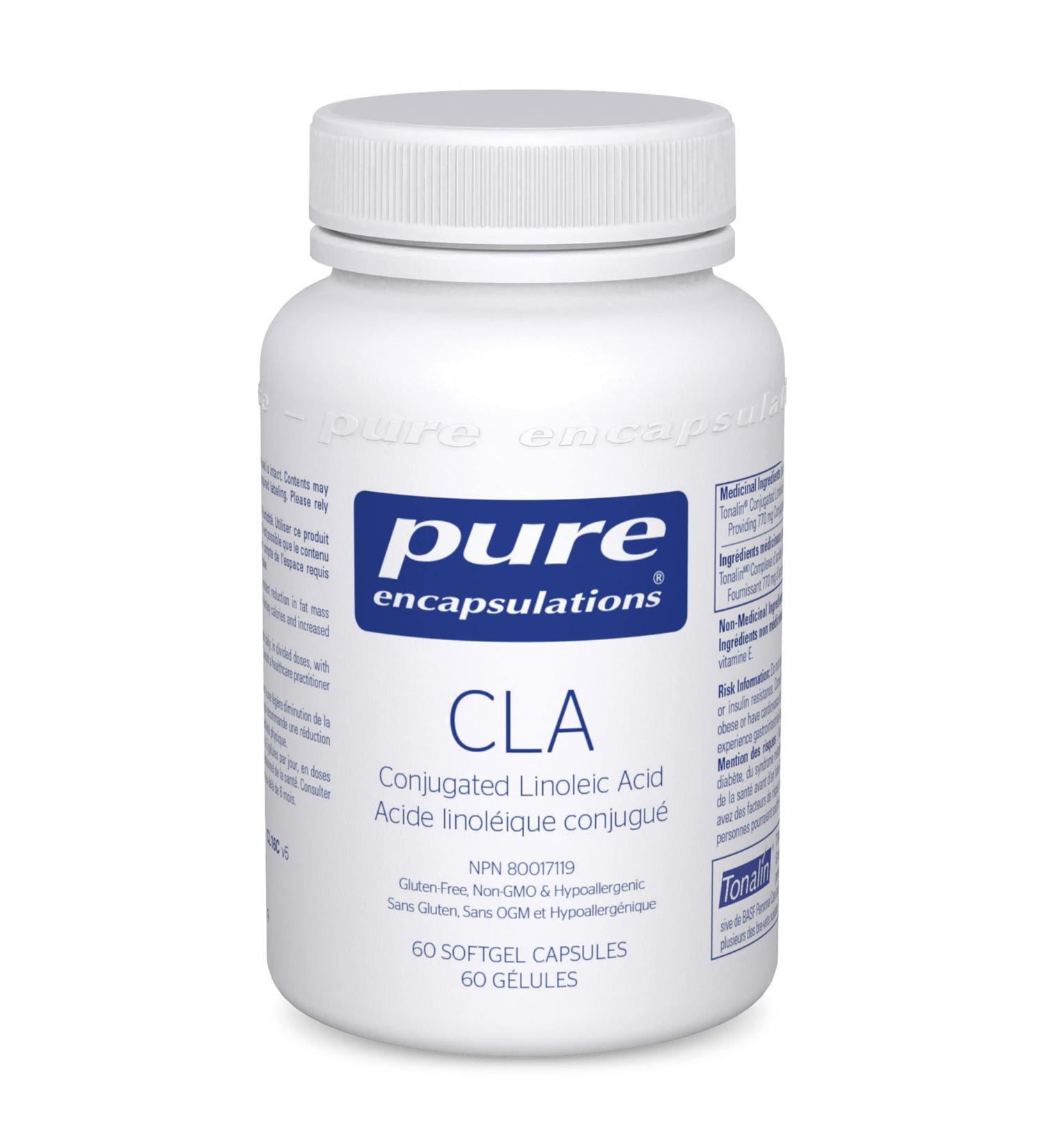 Pure Encapsulations - CLA 1000 mg - Conjugated Linoleic Acid to Support Healthy Body Composition - 60 Softgel Capsules - Buy Online on SooperMarket.com
