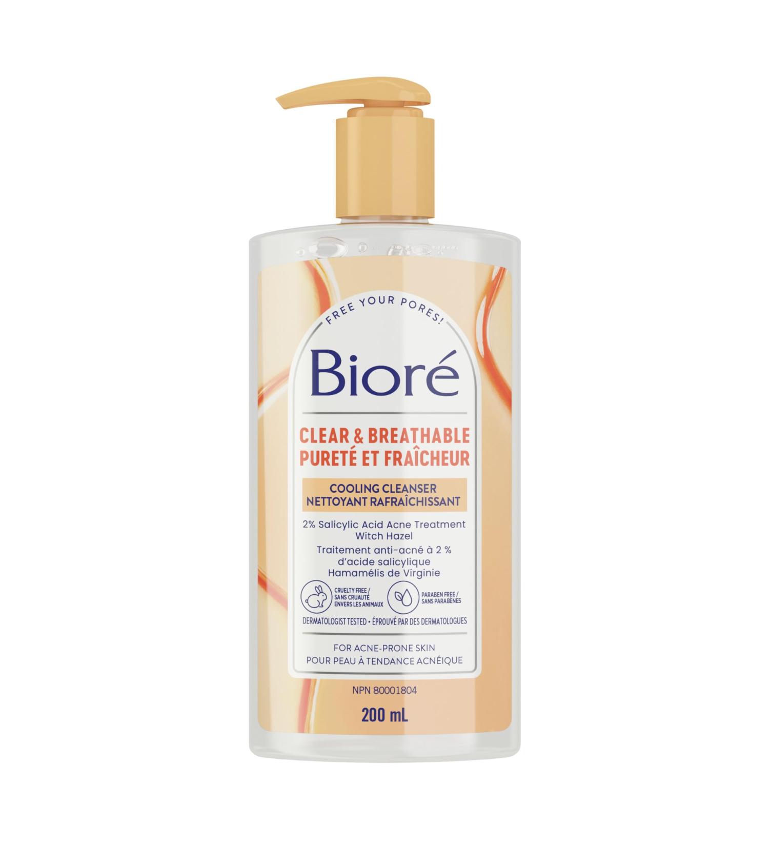 Bior Pore Clarifying Cooling Cleanser with Witch Hazel Salicylic Acid Face Wash for Acne Prone Skin (200 mL) - Buy Online on SooperMarket.com
