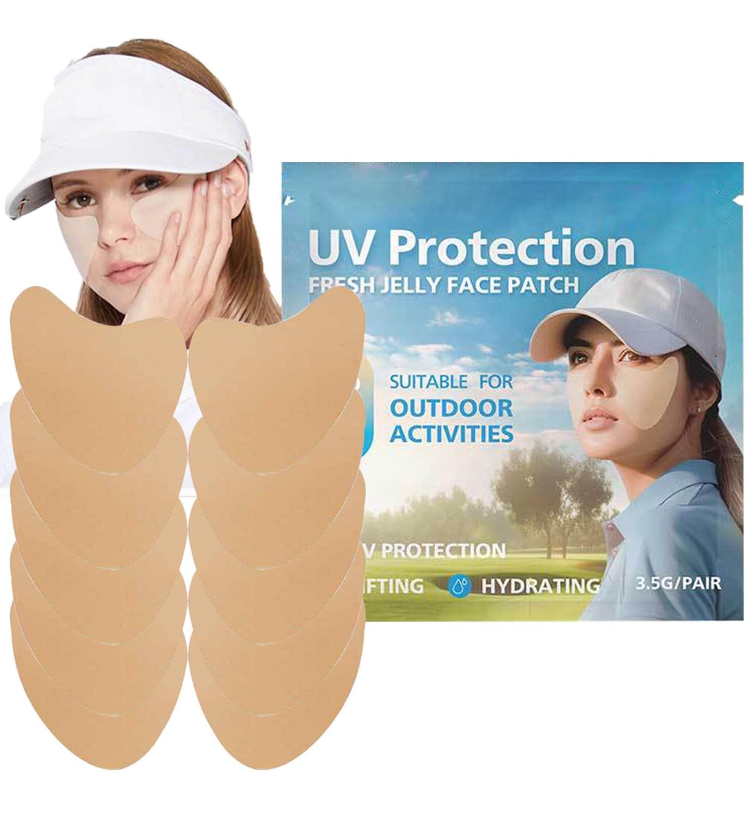 Visiblurry Sun Patch for Face Golf | 5pair UV Facial Patches UV Protection Outdoor Shield Facial Sunscreen Patch Portable Clear Face Patch for Fishing Golfers Hiking - Buy Online on SooperMarket.com