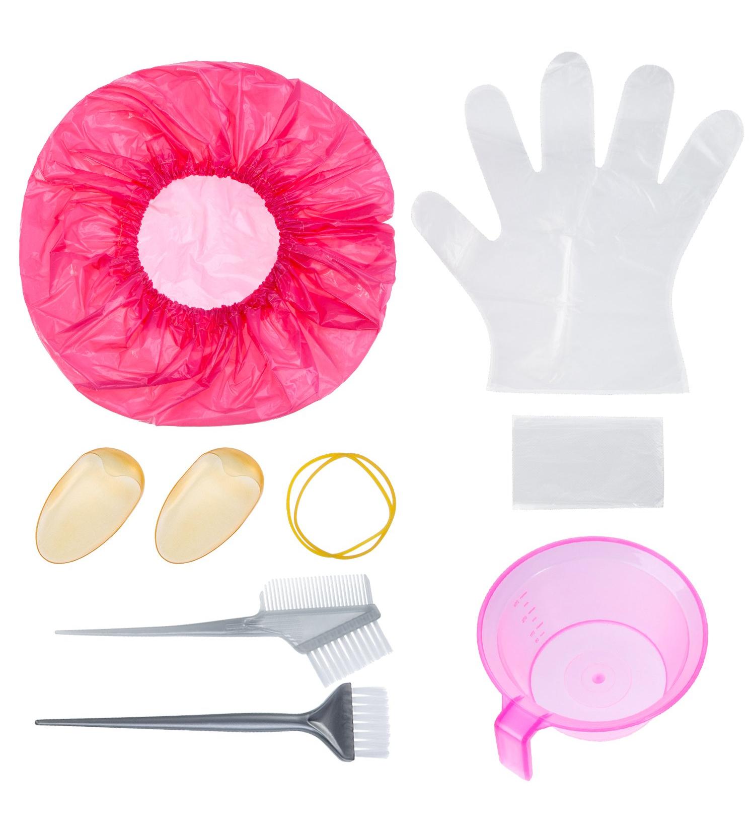 eBoot Hair Coloring Dyeing Kit with Tools and Accessories for DIY Hair Dye - Includes Brush, Comb, Mixing Bowl, Shower Cap, Gloves, Cape, and Ear Caps - Buy Online on SooperMarket.com