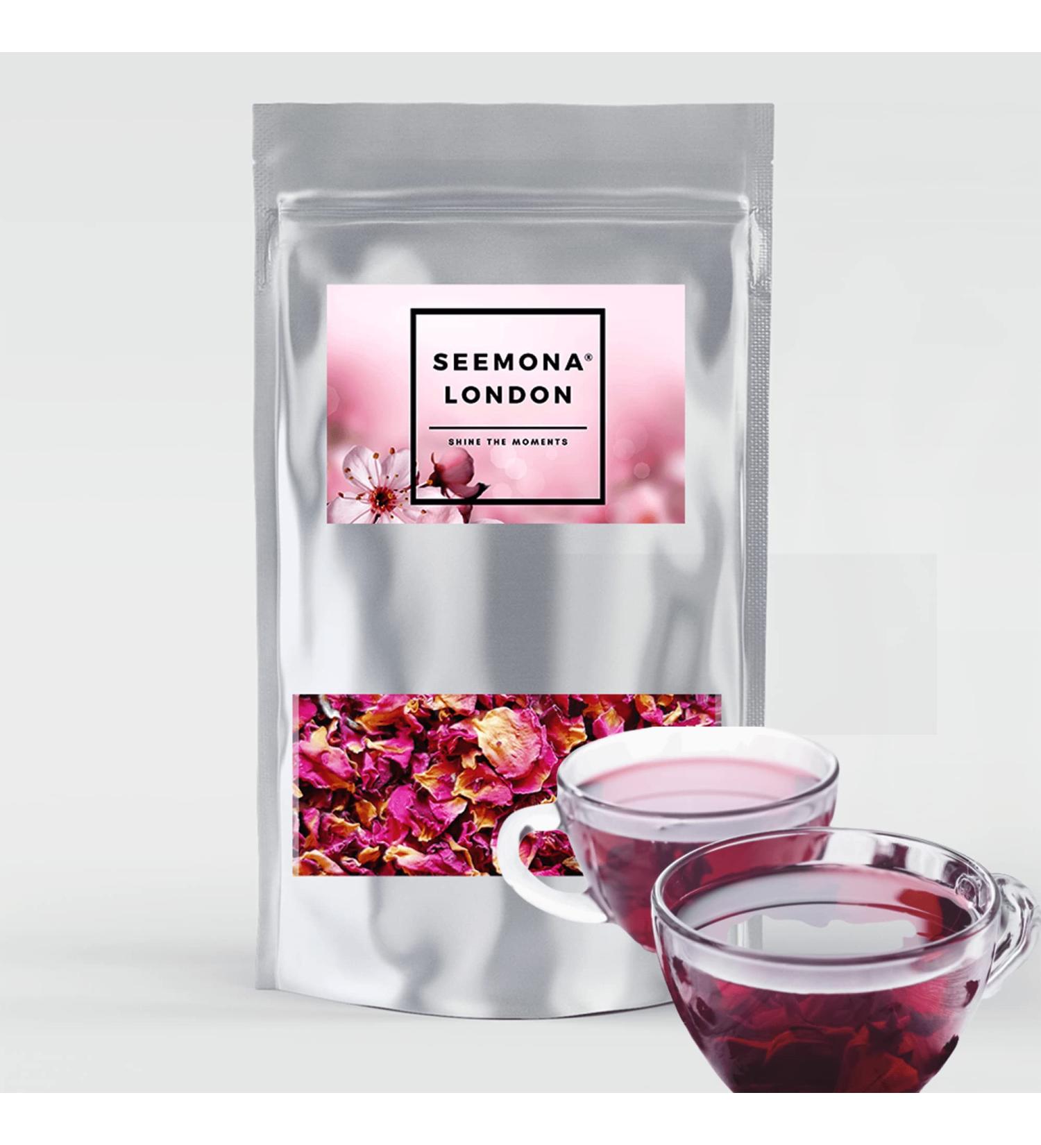 Dried Rose Petals Herbal Tea Ingredient for Weight Loss & Cleansing - 500ml Pouch - Buy Online on SooperMarket.com