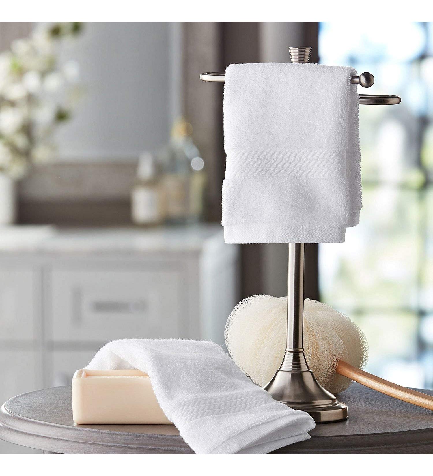 Hotel Premier Collection 100% Cotton Luxury Washcloth 2-pack White