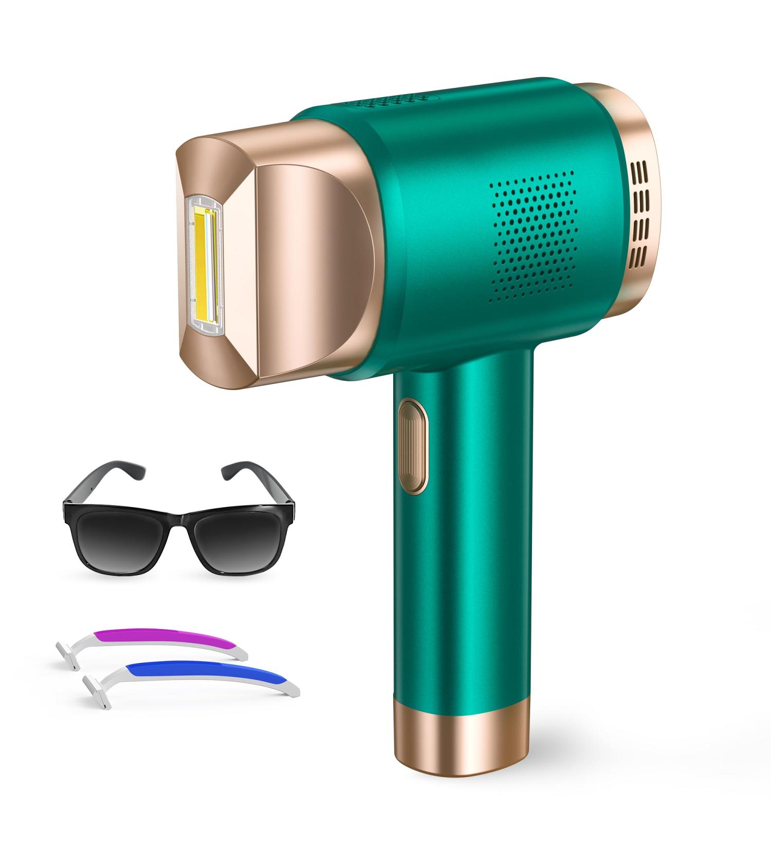 AMINZER 2023 IPL Hair Removal Device 3-in-1 Functions HR/SC/RA | 9 Energy Levels | 999900 Flashes | Painless Laser Hair Removal Device with LCD Touch Screen - Buy Online on SooperMarket.com