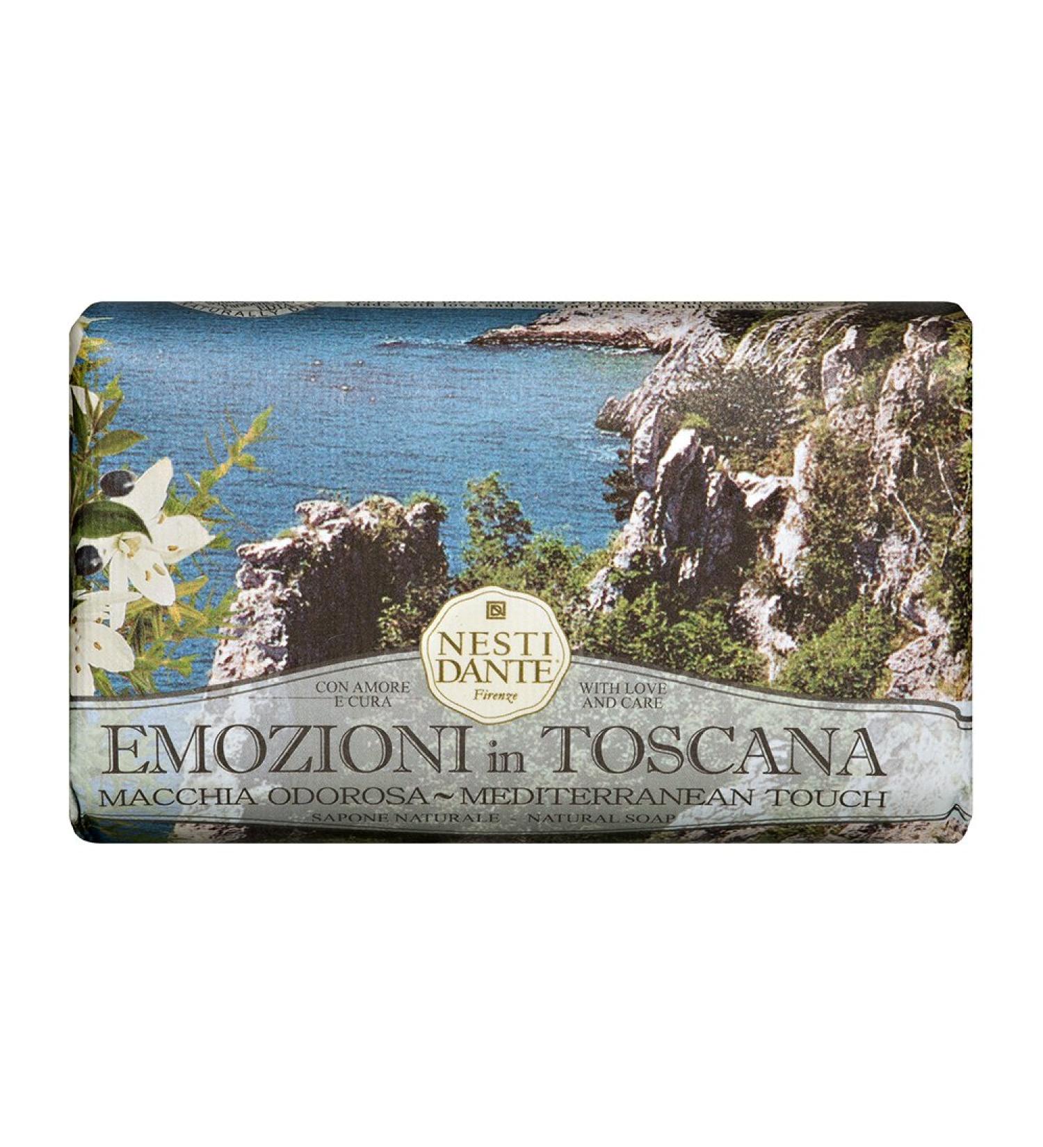 Emozioni In Toscana Mediterranean Touch Natural Soap Bar - Luxurious Handmade Soap for Healthy Skin | Shop Internationally - Buy Online on SooperMarket.com