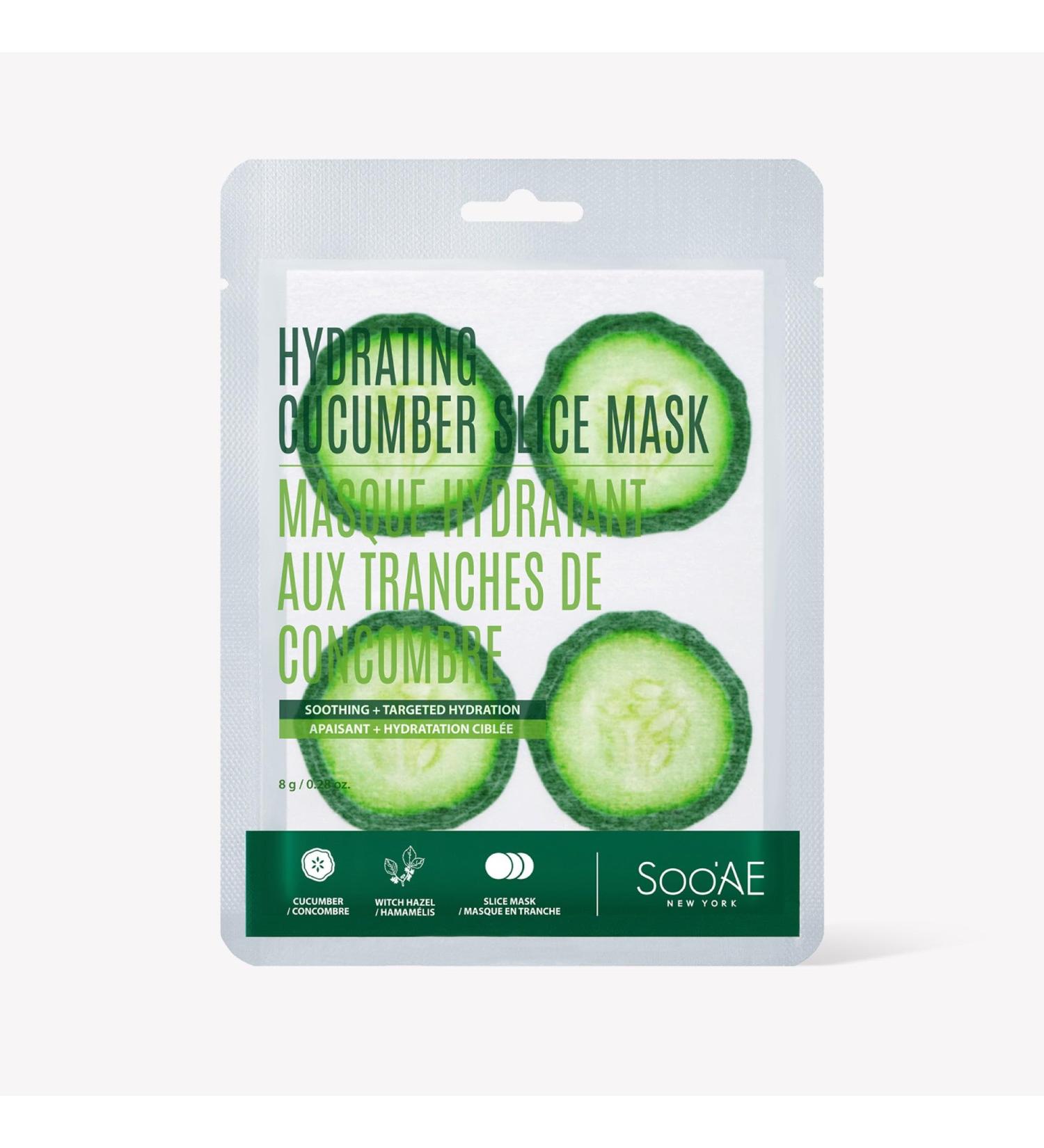 Soo'AE Hydrating Cucumber Slice Mask 1 Count For Targeted Skincare 1 Count (Pack of 1)