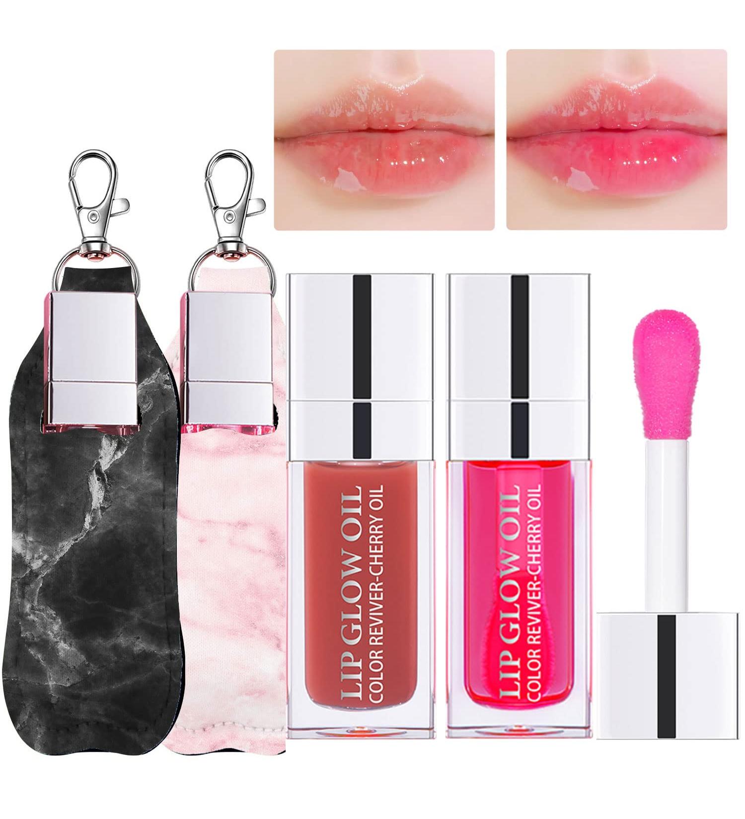 Kaynest Hydrating Lip Glow Oil - Moisturizing and Nourishing Gloss for Plumping and Long-Lasting Lip Care (Rosewood & Cherry) - Buy Online on SooperMarket.com