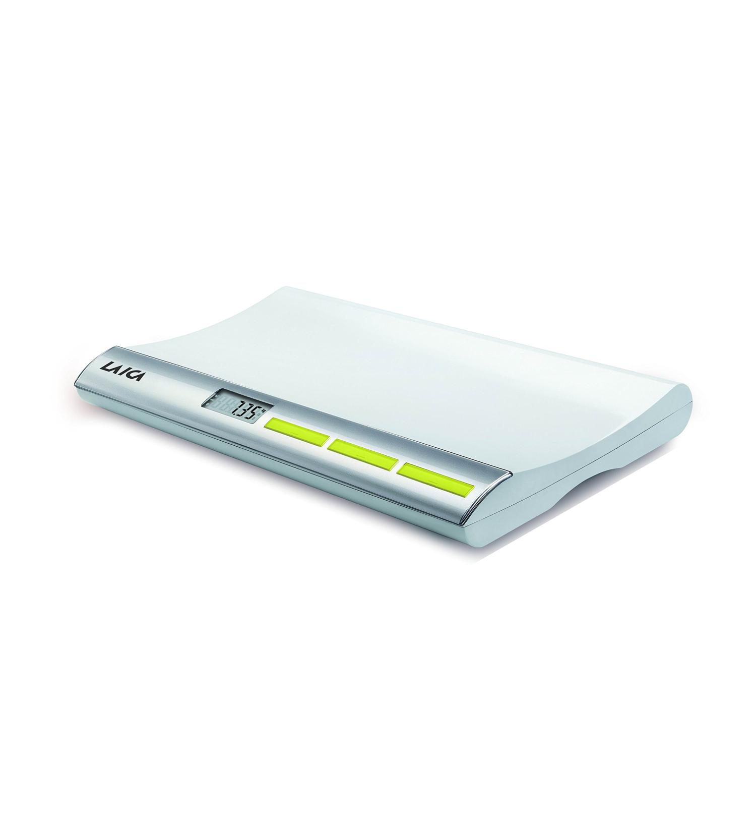 LAICA Electronic Baby Scale | Weight Lock 20g-20kg Capacity | Silver/White La166 - International Shipping Available - Buy Online on SooperMarket.com