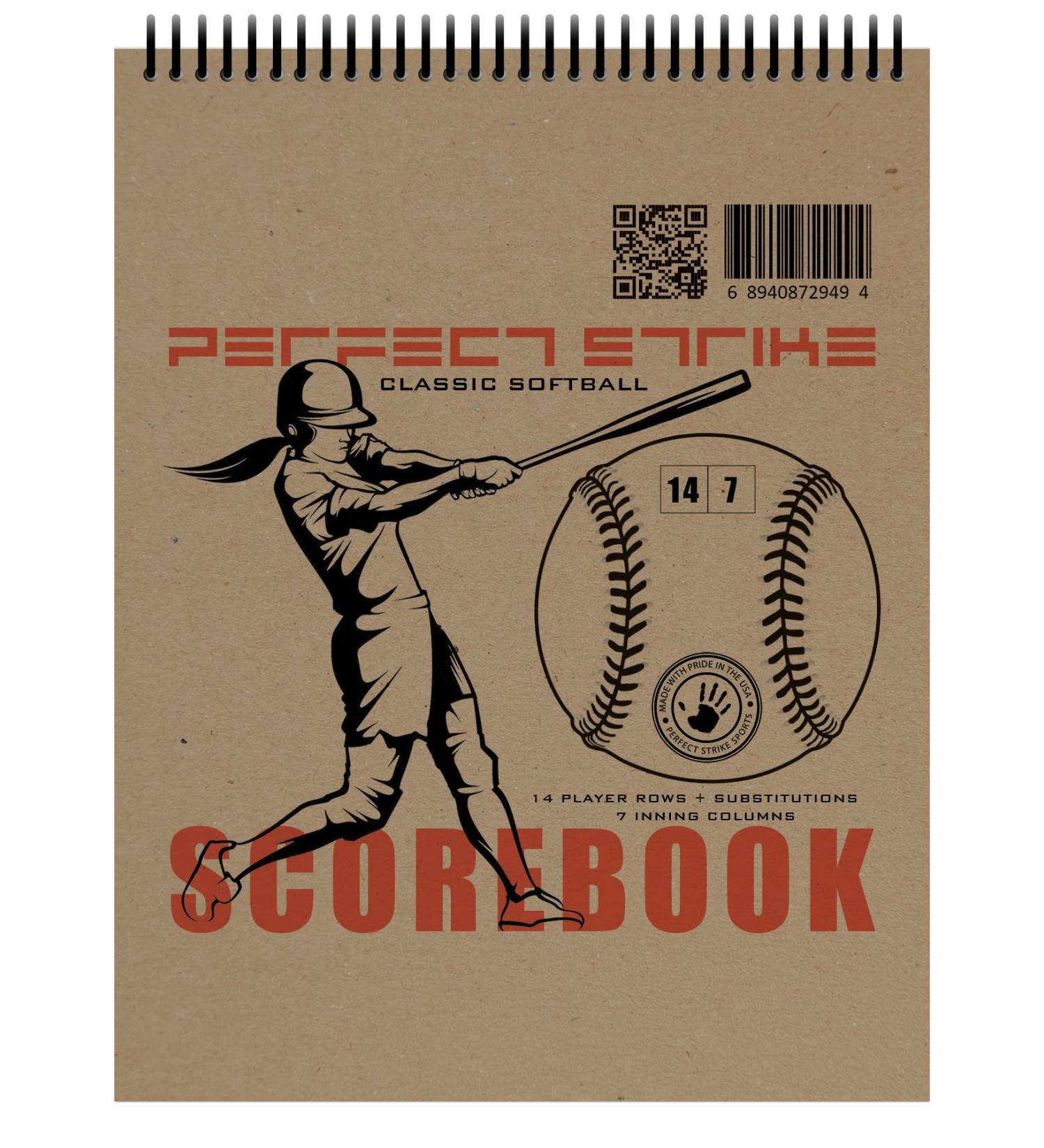 Softball Scorebook with Rules & Scoring | Heavy Duty for Youth & Adult Players - Buy Online on SooperMarket.com