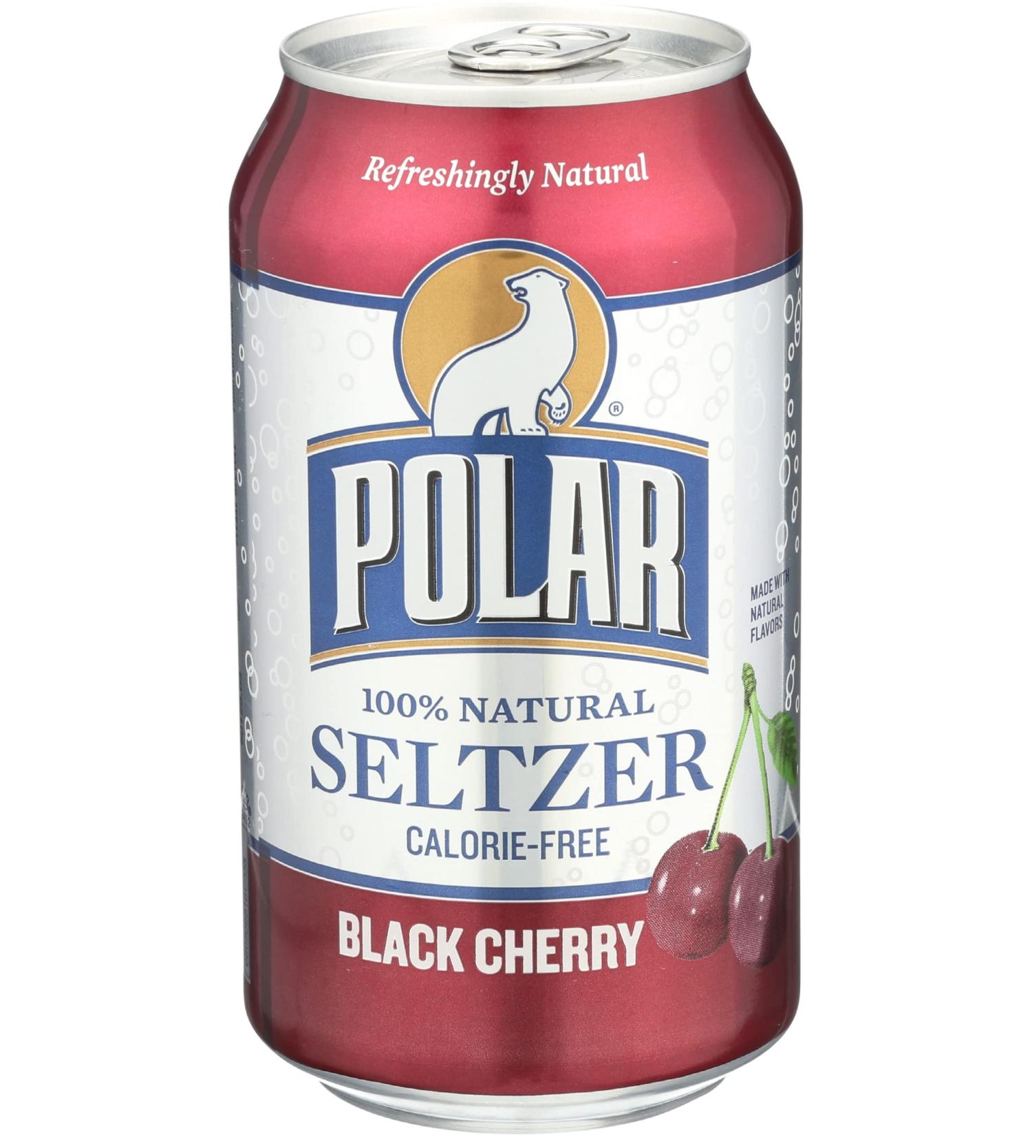 Buy Polar Seltzer Water - Black Cherry 12 fl oz | Refreshing Sparkling Water Delivered Internationally - Buy Online on SooperMarket.com
