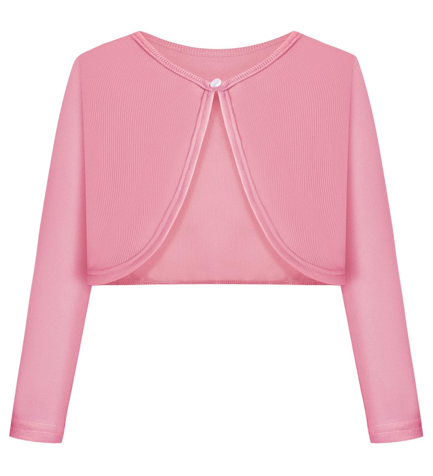 BONNY BILLY Girls Pink Knitted Cotton Cardigan Shrug - Size 3-4 Years | Kids Clothing - Buy Online on SooperMarket.com
