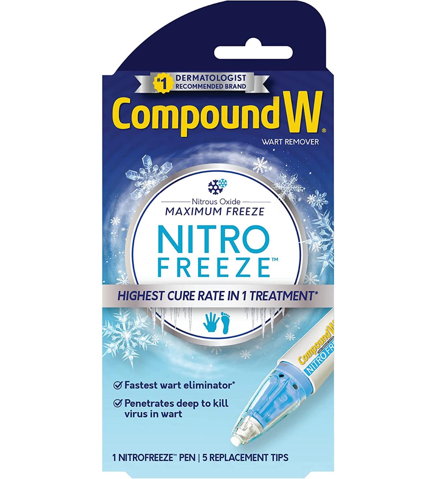 Compound W Nitrofreeze Wart Removal Pen with 5 Replaceable Tips - Buy Online on SooperMarket.com