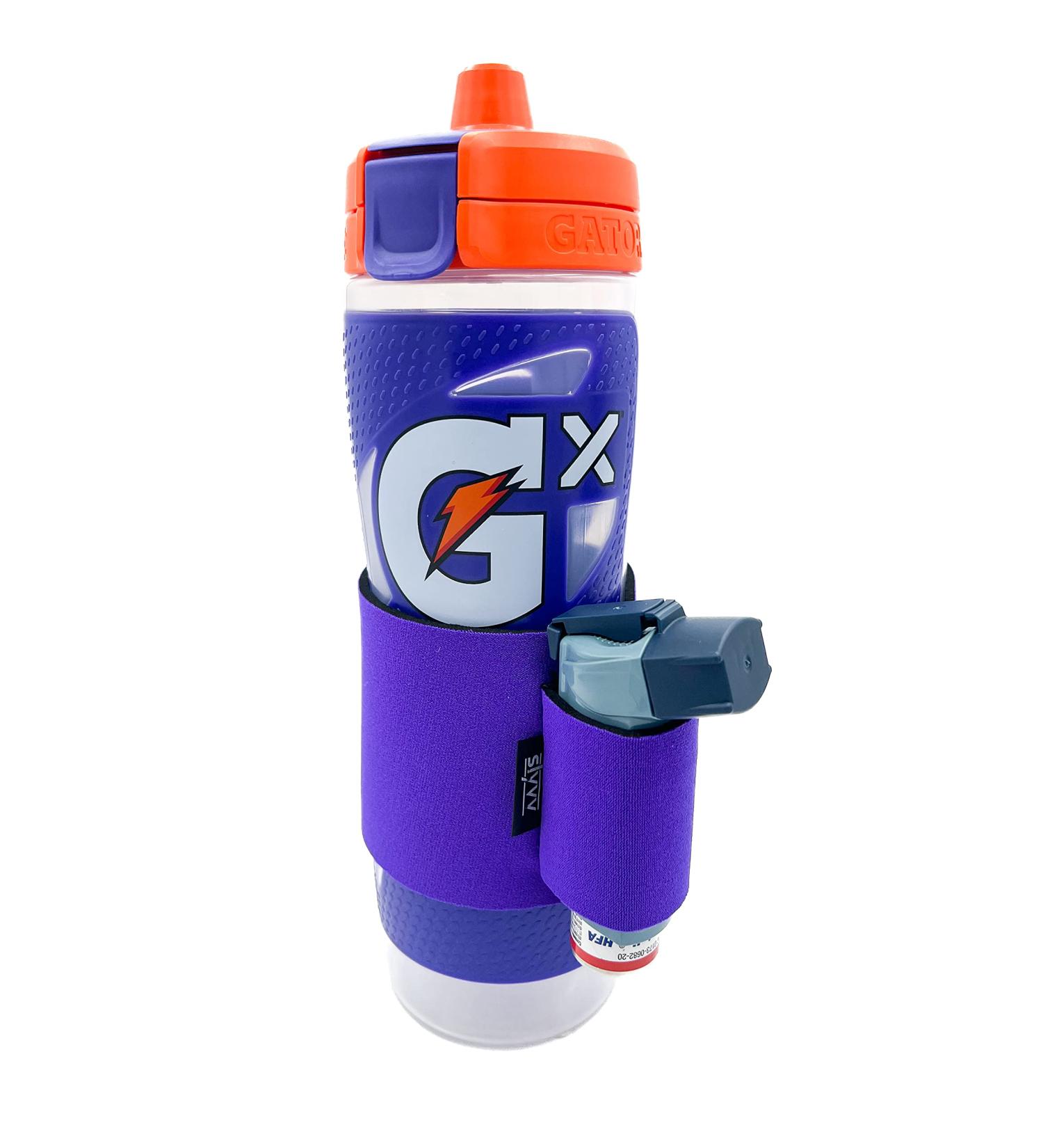 Rescue Inhaler Water Bottle Sleeve - Purple | Convenient and Stylish Protection - Buy Online on SooperMarket.com