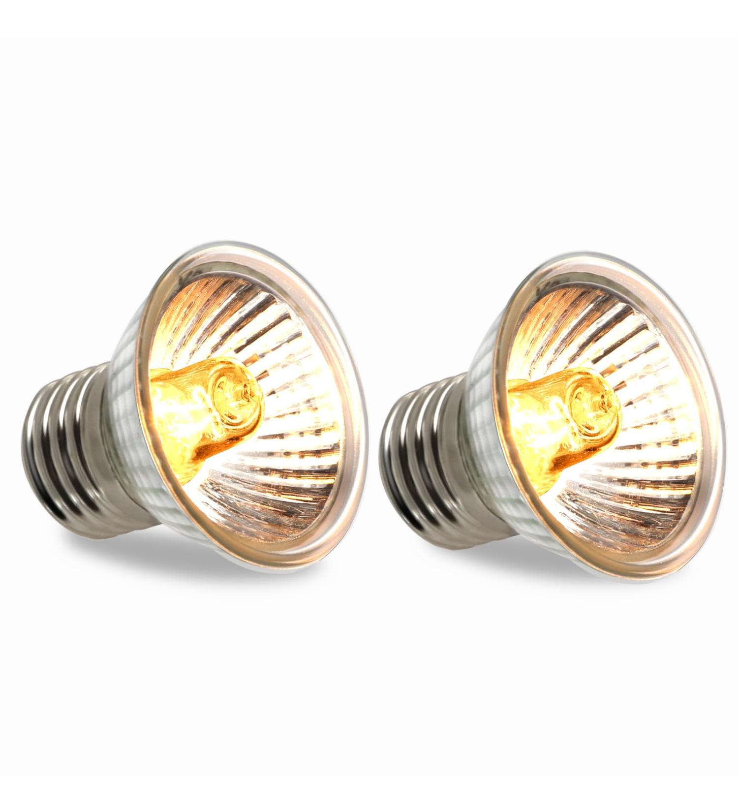 Caldarax 2 Pack Reptile Heating Bulb E27 Dimmable UVA UVB Bulb Tortoise 25W Turtle Basking Bulb for Reptiles and Amphibians Heat Lamp Bulb for Tortoise Bearded Dragon Lizard Snake - Buy Online on SooperMarket.com
