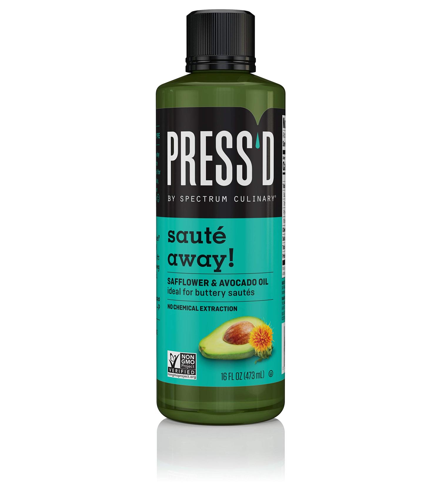Spectrum Press'd Safflower & Avocado Oil Saut Away! 16 Oz - Pack of 6 | Premium Cooking Oil Blend - Buy Online on SooperMarket.com