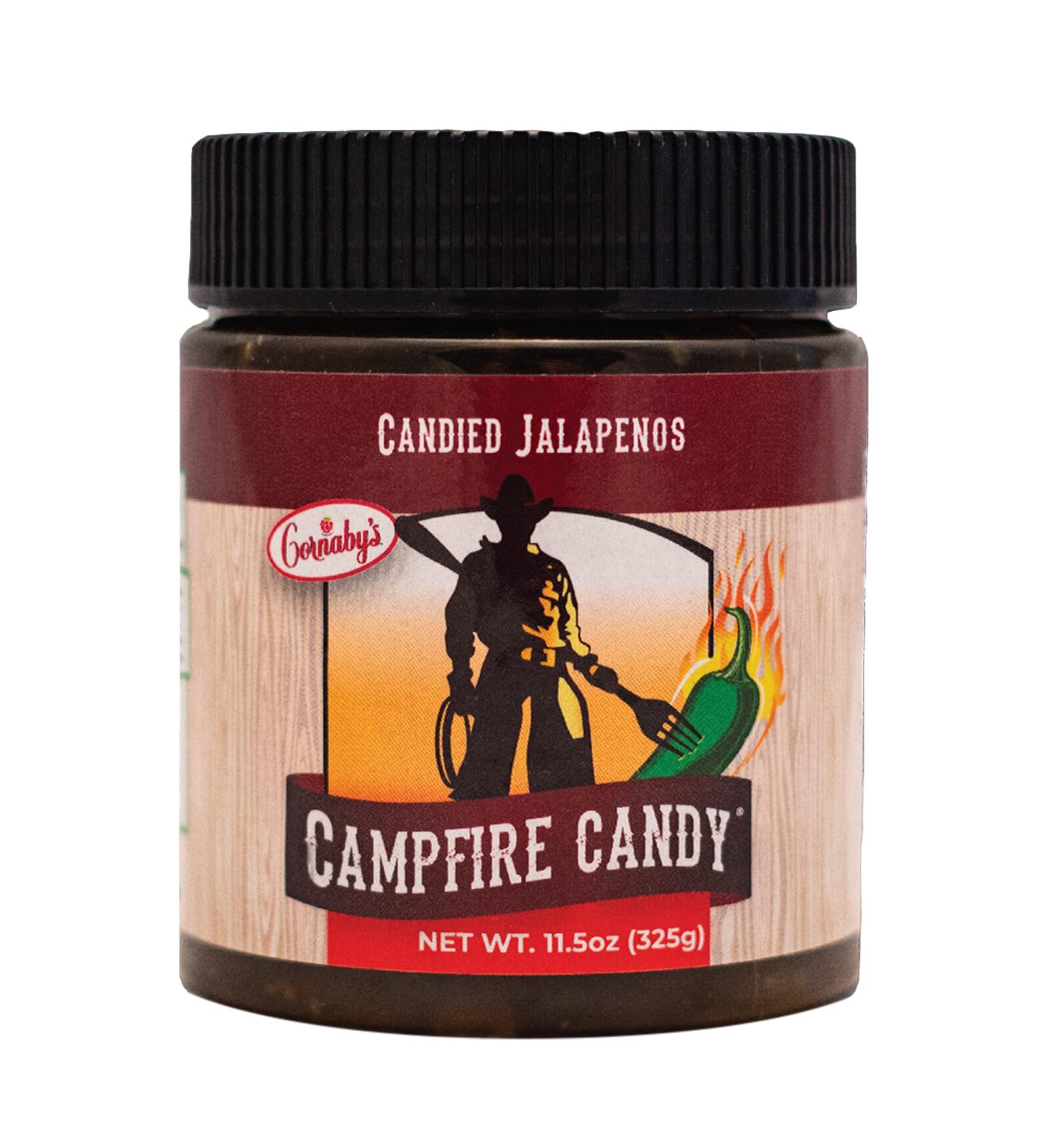 Cornaby's Campfire Candy Relish - Sweet & Spicy Candied Jalapeno Peppers (12 oz) | Plant-Based, Non-GMO, Gluten-Free Gourmet | Made in USA - Buy Online on SooperMarket.com