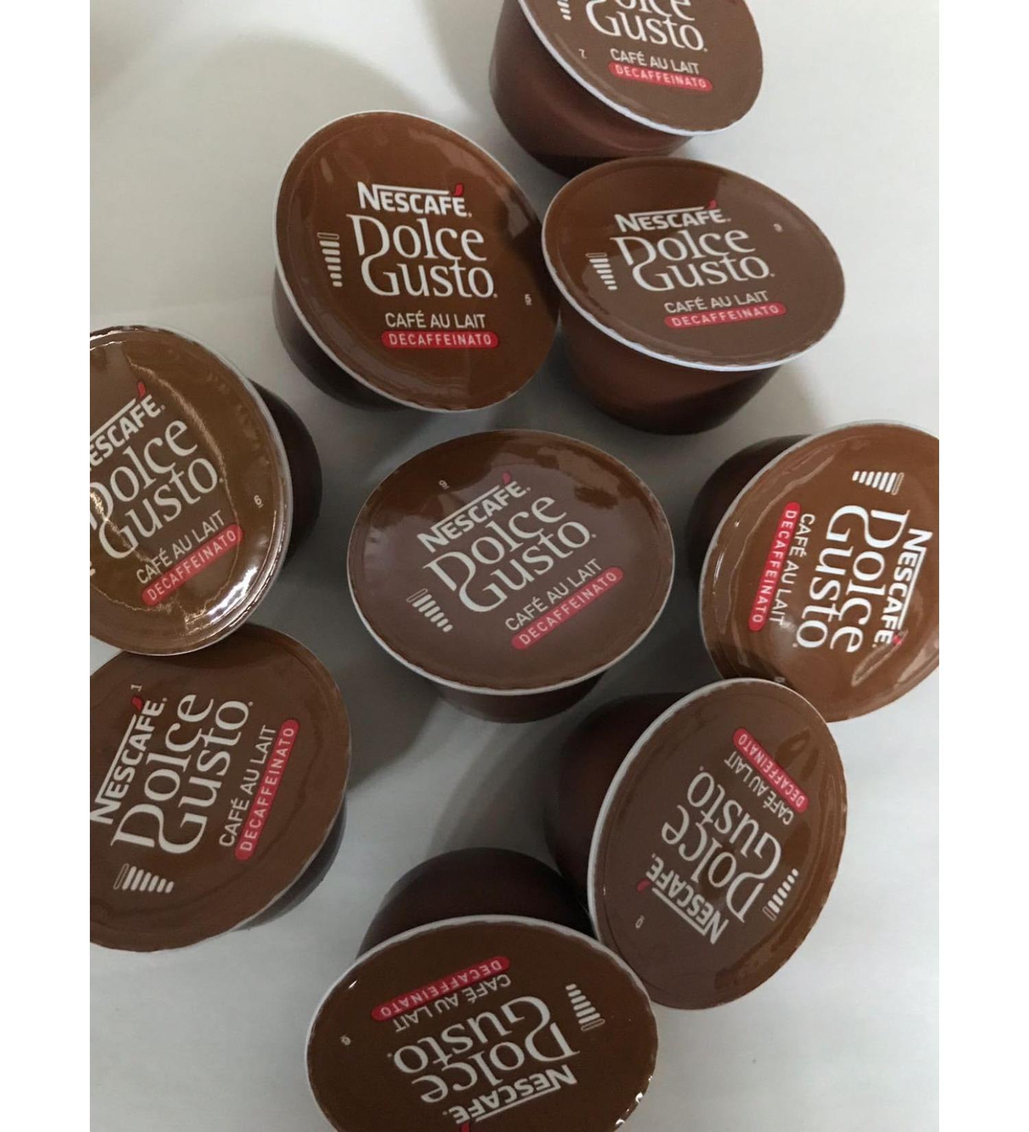 Buy 10 20 30 50 80 & 100 Compatible with Dolce Gusto Decaf Cafe Au Lait Capsules/Pods - SOLD LOOSE