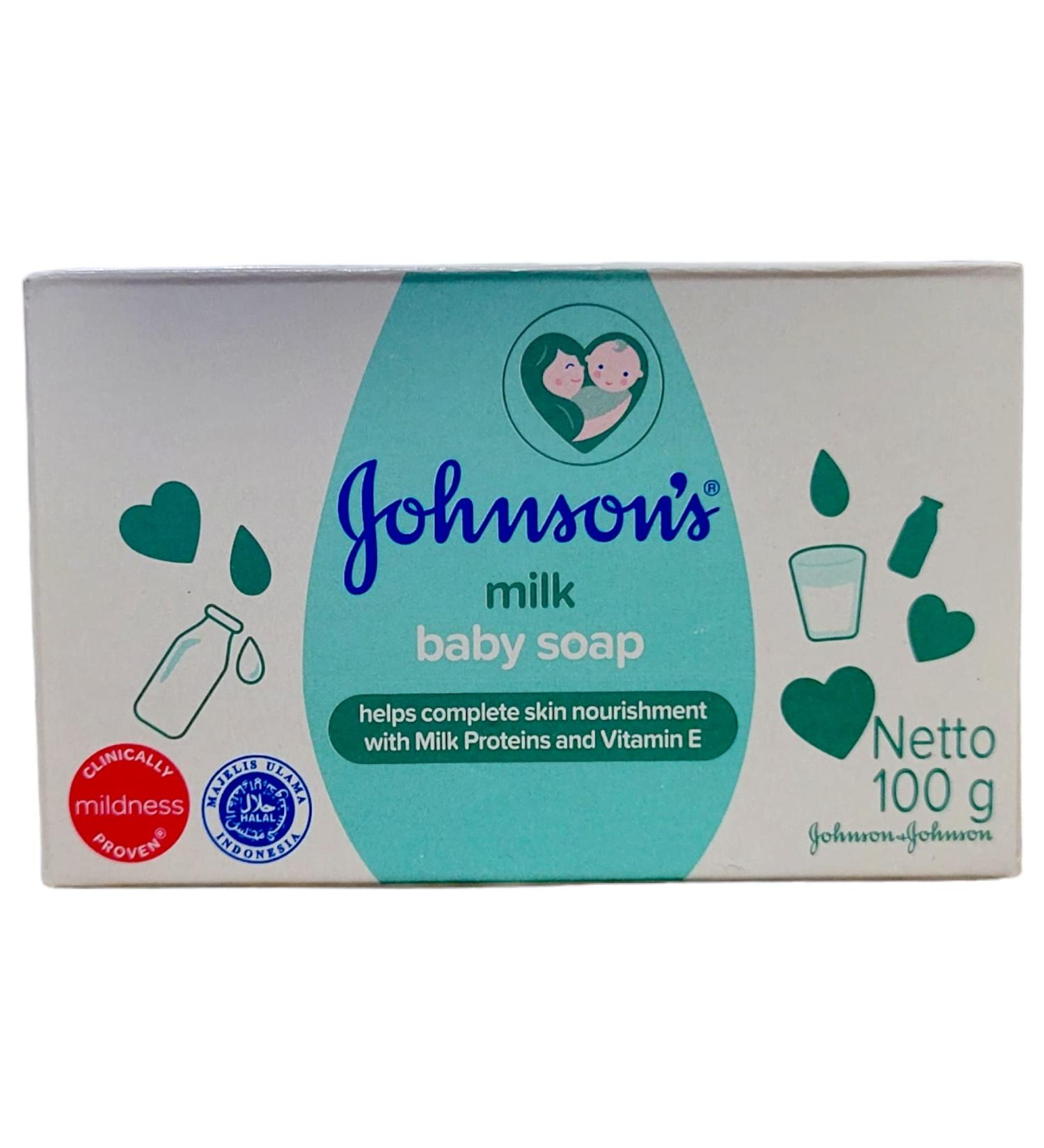 Johnson's Baby Soap Milk Protein 75g (Pack of 3) - Gentle Cleansing for Baby's Delicate Skin - Buy Online on SooperMarket.com