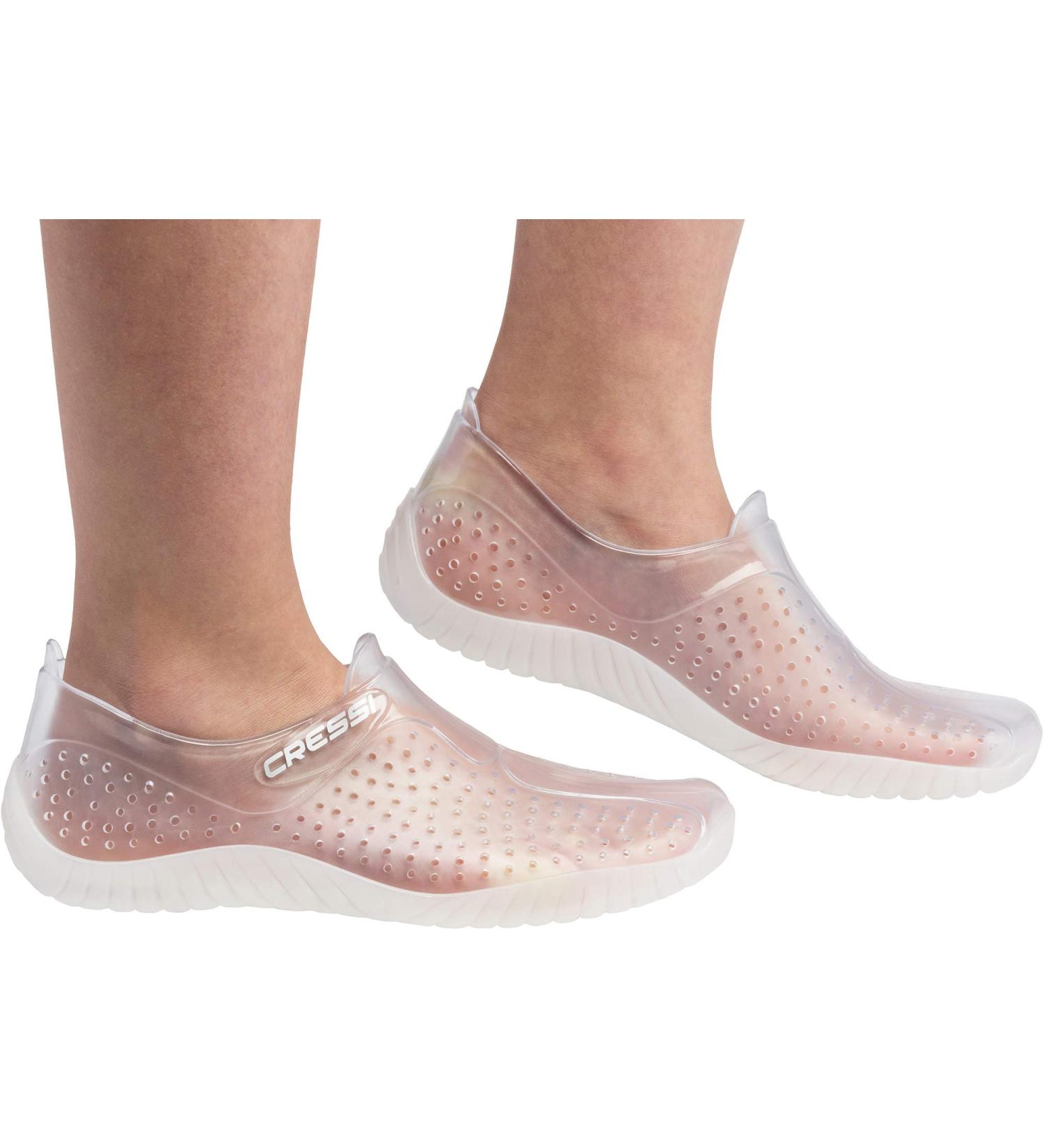 Cressi Water Shoes for Adults - Transparent Pool Shoes | EU Size 39 - Perfect for Swimming & Beach Activities - Buy Online on SooperMarket.com