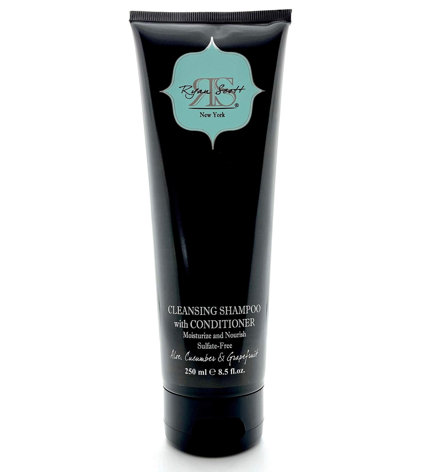 Ryan Scott Sulfate-Free Cleansing Shampoo with Conditioner made with Aloe and Natural Oils. Aloe Cucumber & Grapefruit Fragrance 8.5 fl. oz.
