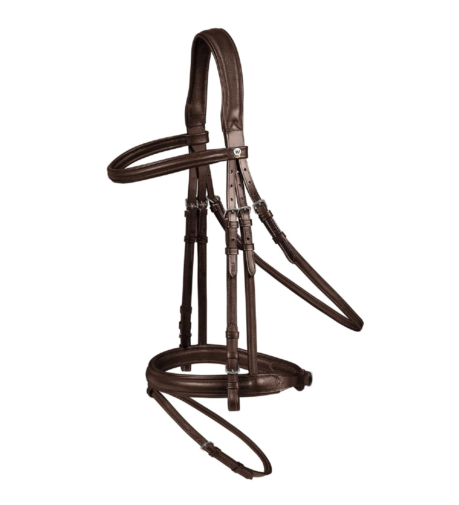 WALDHAUSEN X-Line Supersoft Brown Pony Bridle | Premium Pony Tack for Comfort & Style - Buy Online on SooperMarket.com