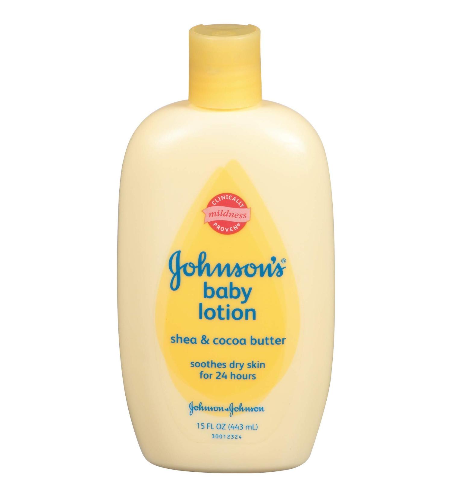 Johnson's Baby Lotion Shea & Cocoa Butter 15 fl oz - Gentle Moisturization for Baby's Soft Skin - Buy Online on SooperMarket.com